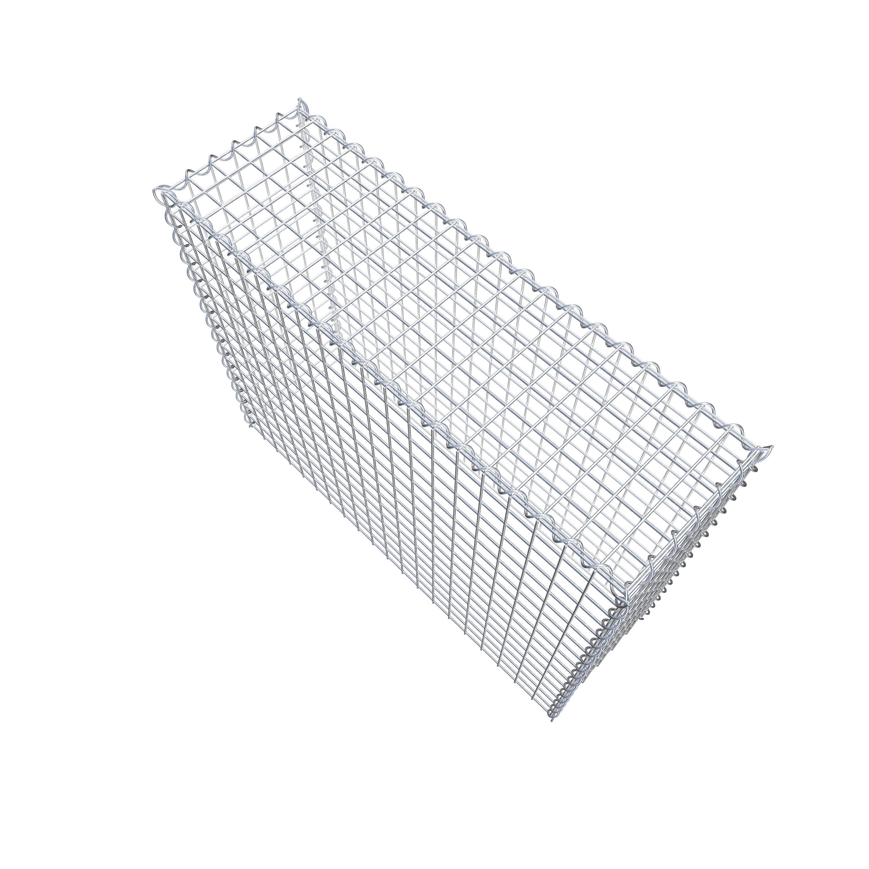 Gabion sur toile type 3 100 cm x 80 cm x 30 cm (L x H x P), maille 5 cm x 5 cm, spirale