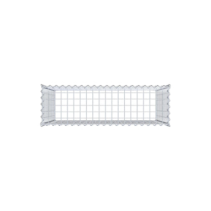 Gabion rapporté type 3 100 cm x 80 cm x 30 cm (L x H x P), mailles 5 cm x 5 cm, spirale