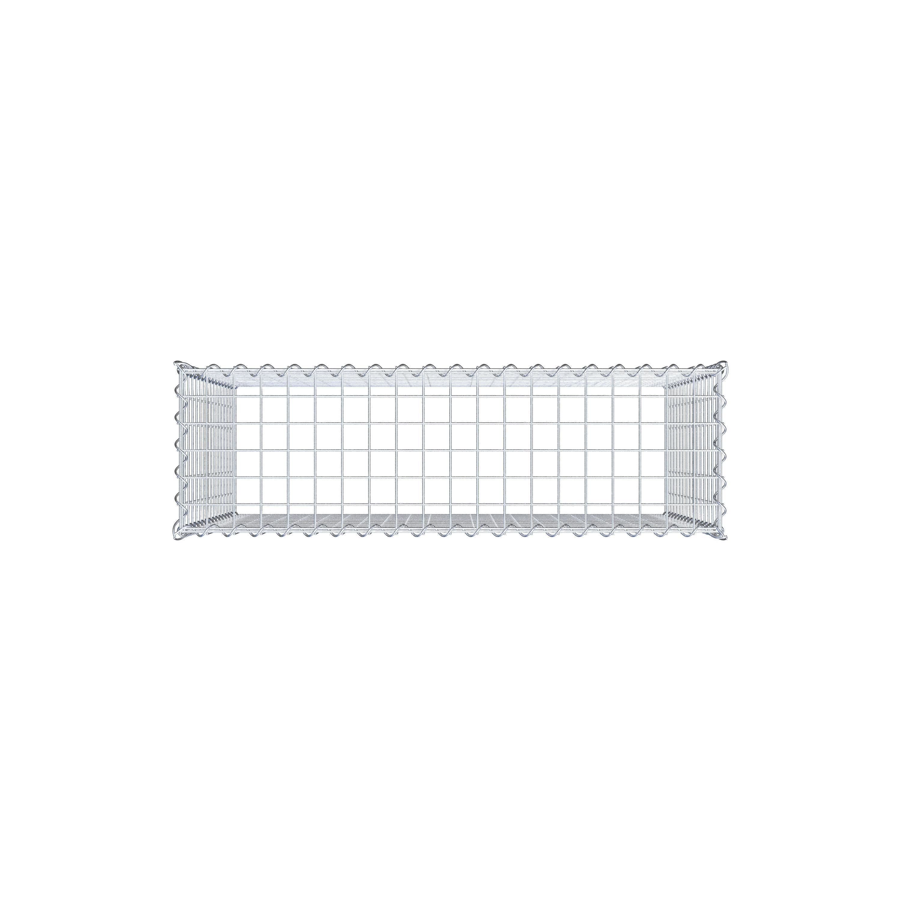 Gabion sur toile type 3 100 cm x 80 cm x 30 cm (L x H x P), maille 5 cm x 5 cm, spirale