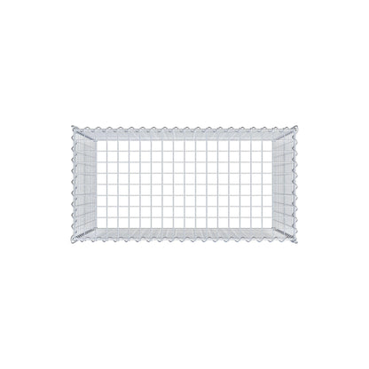 Gabião Tipo 3 100 cm x 80 cm x 50 cm (C x A x P), malhagem 5 cm x 5 cm, espiral