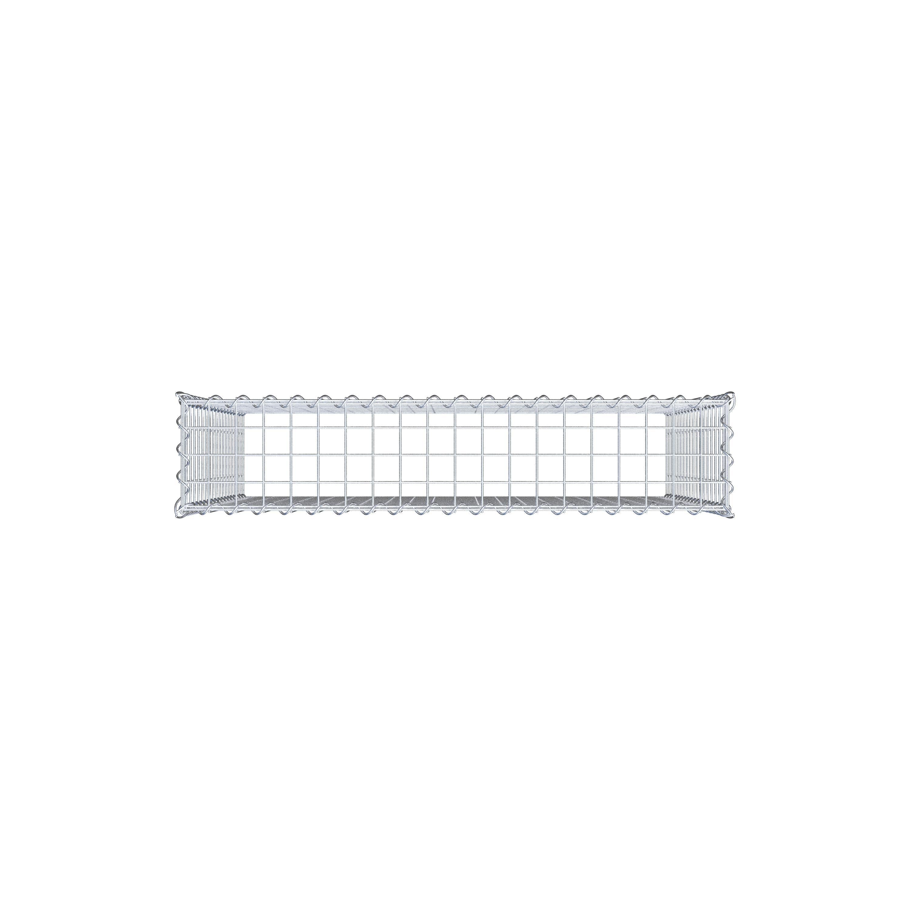 Anbaugabione Typ 3 100 cm x 90 cm x 20 cm (L x H x T), Maschenweite 5 cm x 5 cm, Spirale