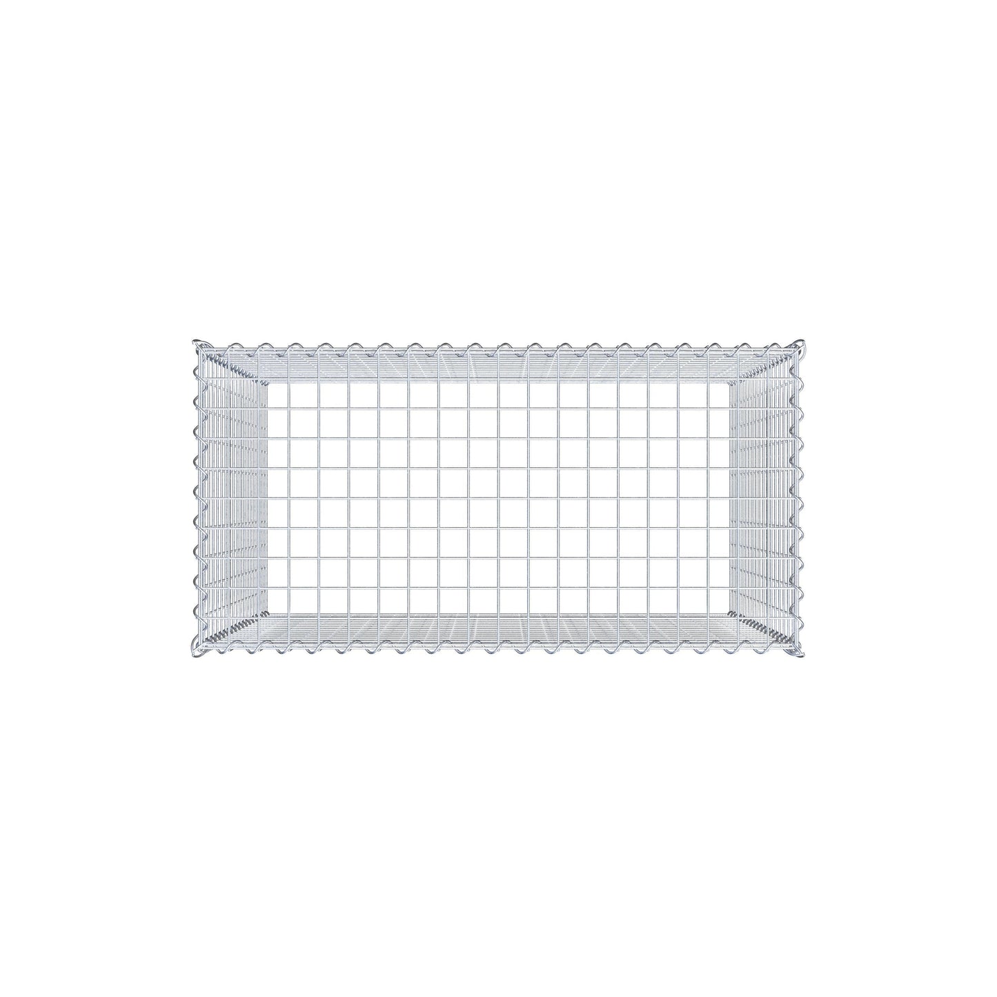 Gabbione aggiuntivo tipo 3 100 cm x 90 cm x 50 cm (L x H x P), dimensione maglia 5 cm x 5 cm, a spirale