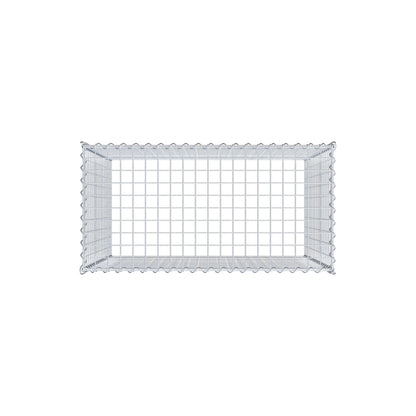 Gabbione aggiuntivo tipo 3 100 cm x 90 cm x 50 cm (L x H x P), dimensione maglia 5 cm x 5 cm, a spirale