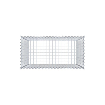 Gabion rapporté type 3 100 cm x 100 cm x 50 cm (L x H x P), mailles 5 cm x 5 cm, spirale