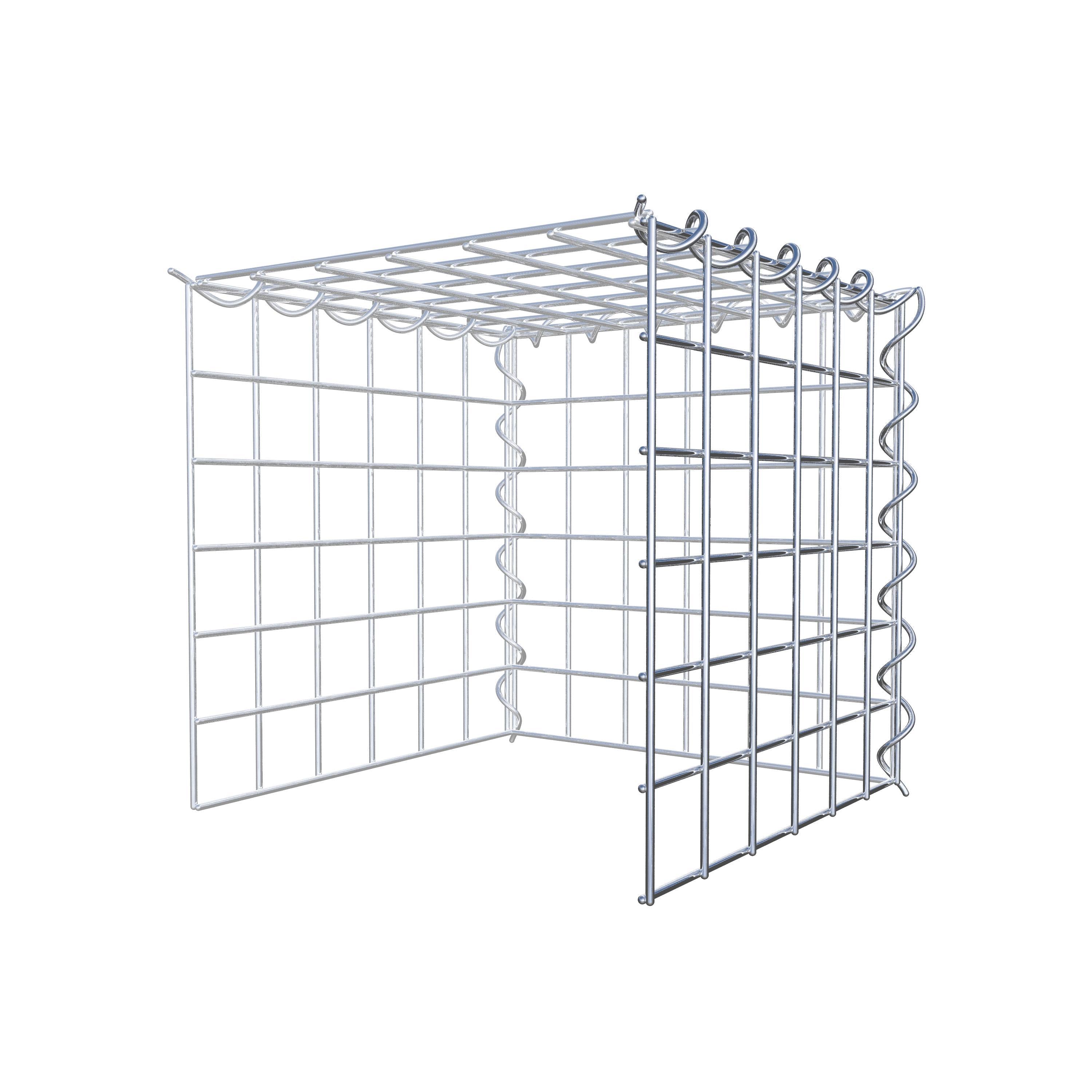 Gabion sur toile type 4 30 cm x 30 cm x 30 cm (L x H x P), maille 5 cm x 5 cm, spirale