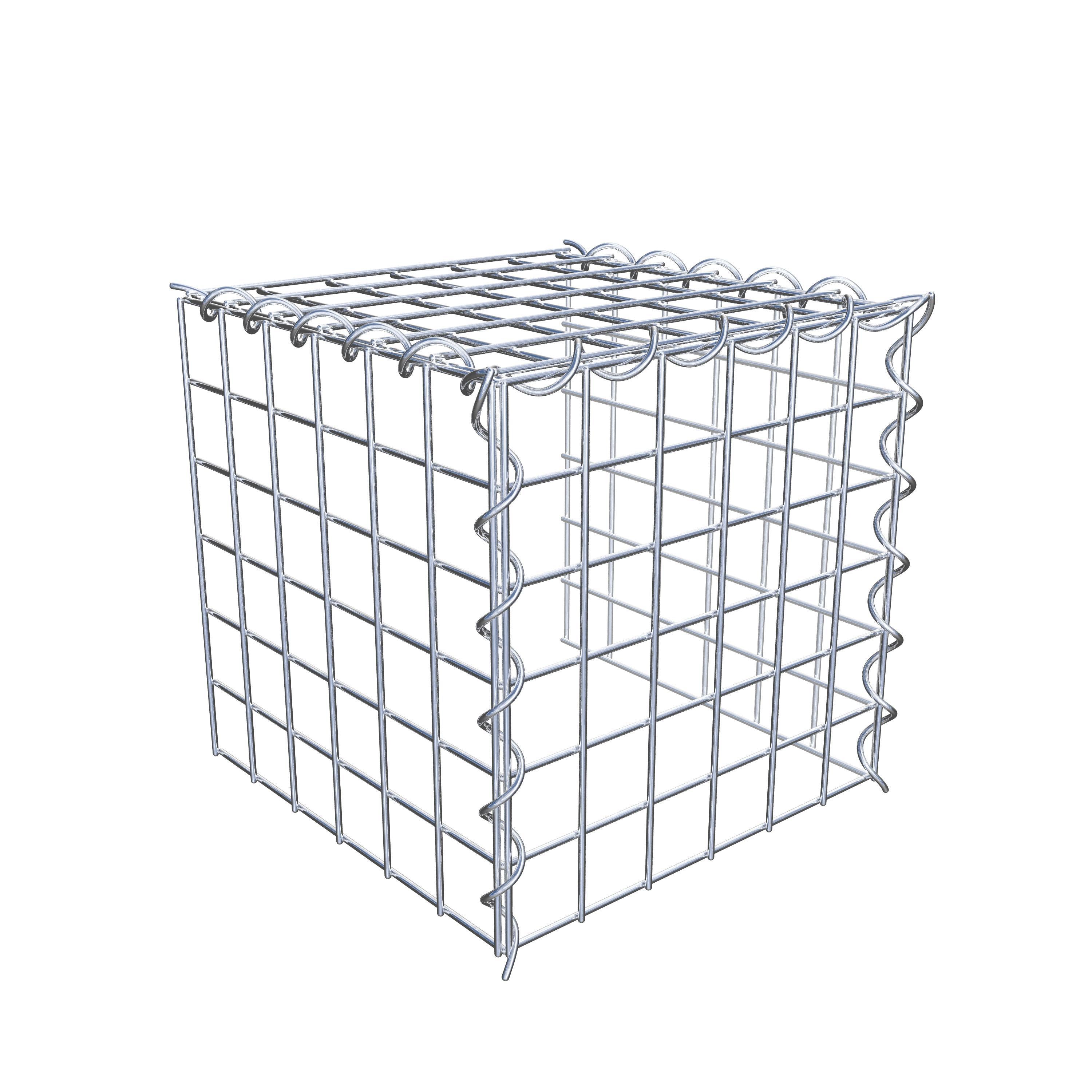 Gabion sur toile type 4 30 cm x 30 cm x 30 cm (L x H x P), maille 5 cm x 5 cm, spirale