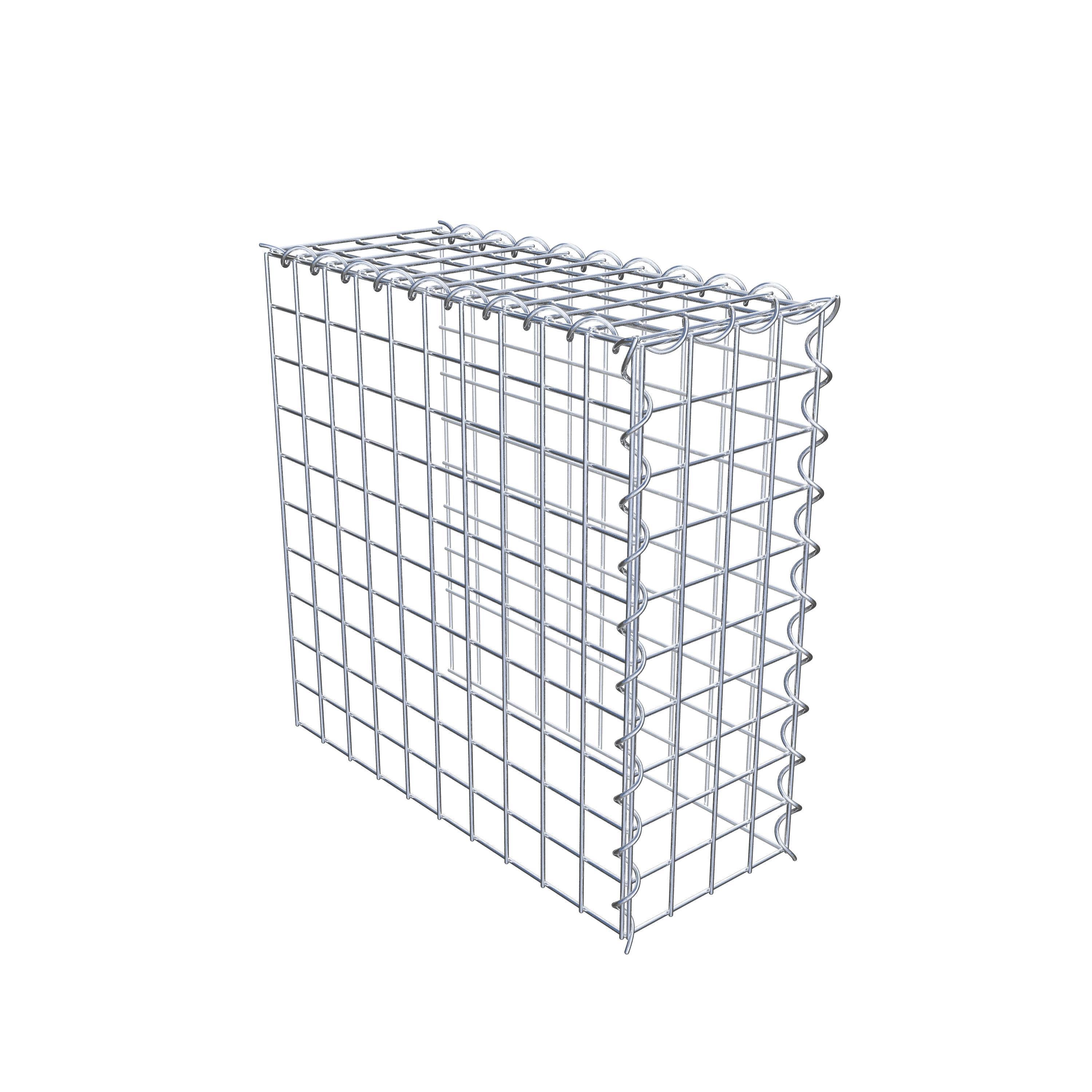 Gabion sur toile type 4 50 cm x 50 cm x 20 cm (L x H x P), maille 5 cm x 5 cm, spirale