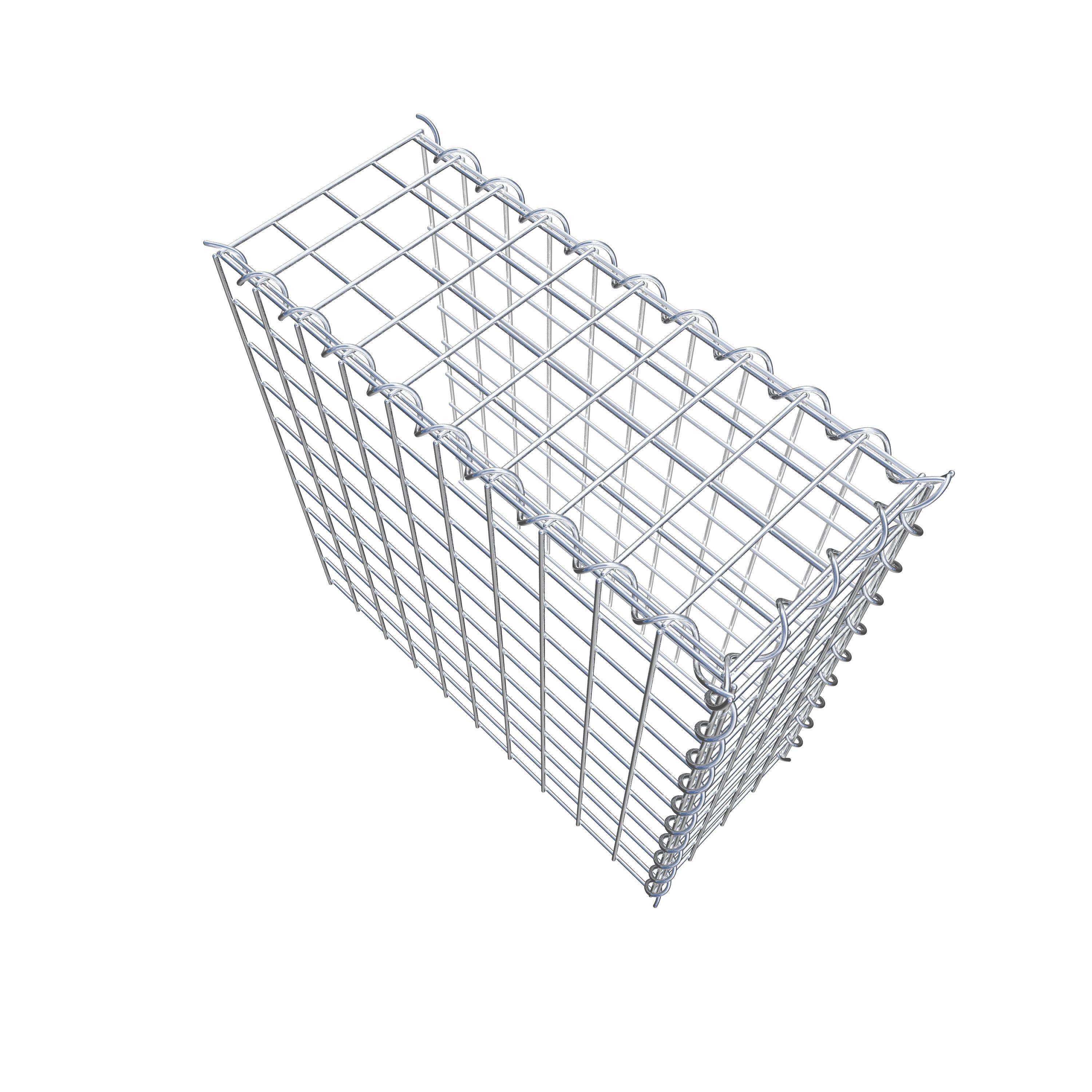 Gabion sur toile type 4 50 cm x 50 cm x 20 cm (L x H x P), maille 5 cm x 5 cm, spirale