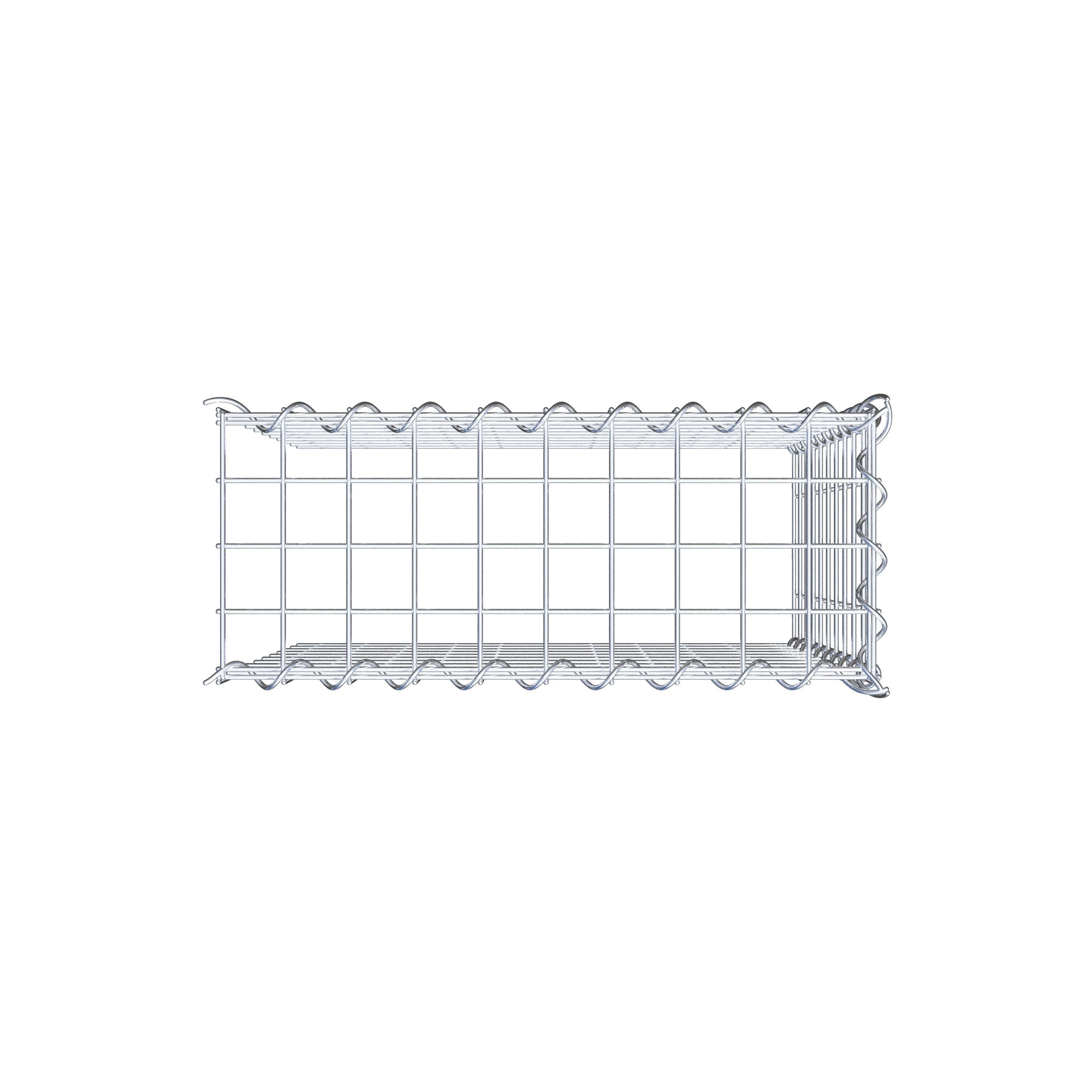 Gabion sur toile type 4 50 cm x 50 cm x 20 cm (L x H x P), maille 5 cm x 5 cm, spirale