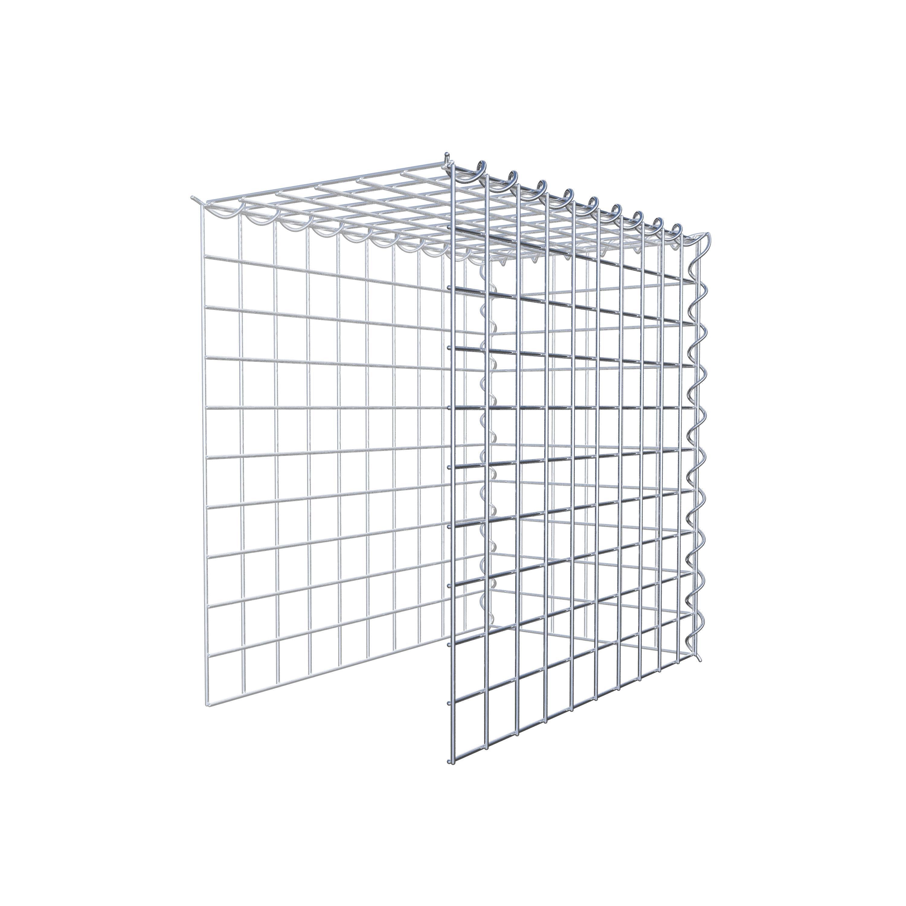 Gabion sur toile type 4 50 cm x 50 cm x 30 cm (L x H x P), maille 5 cm x 5 cm, spirale