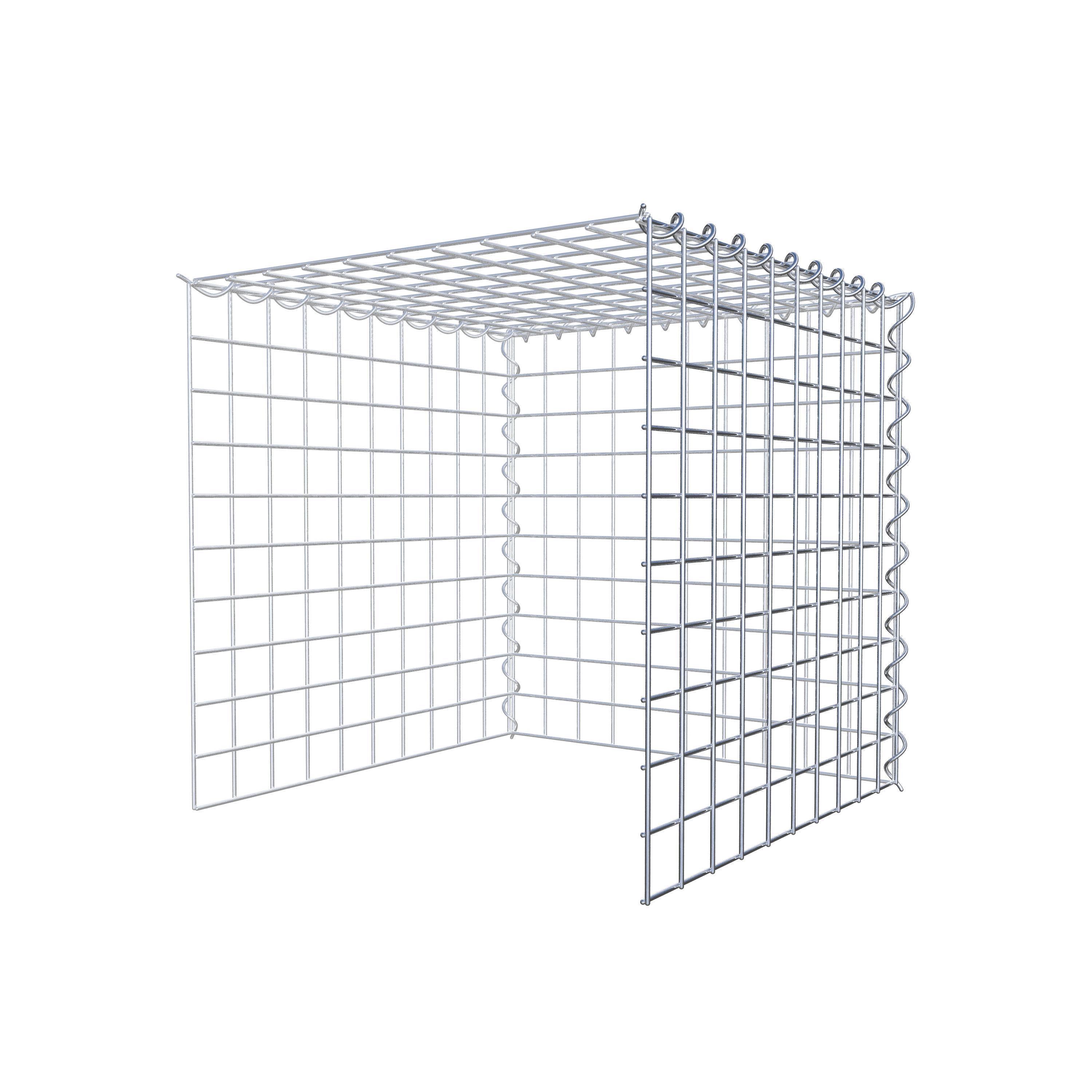 Gabion sur toile type 4 50 cm x 50 cm x 50 cm (L x H x P), maille 5 cm x 5 cm, spirale