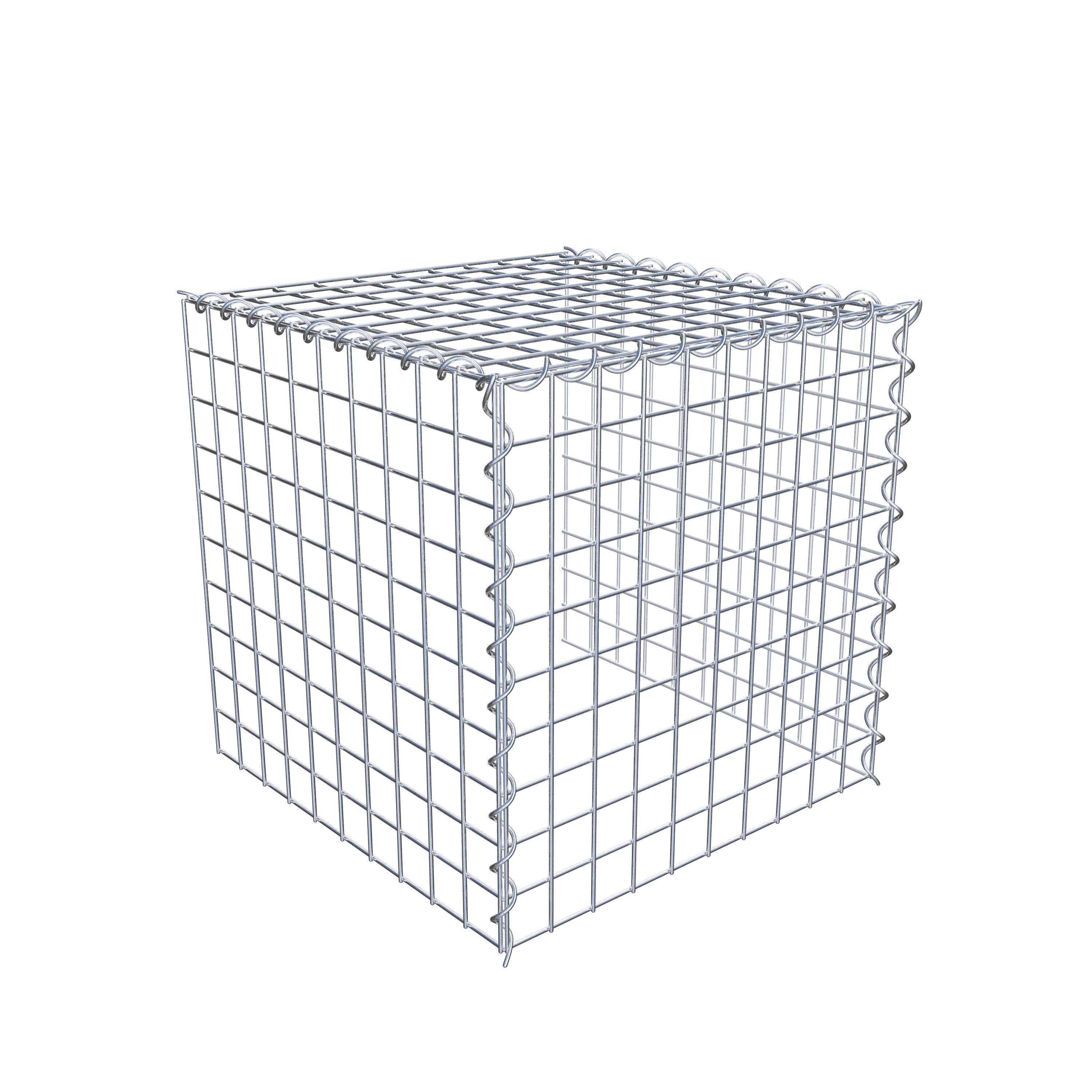 Gabion sur toile type 4 50 cm x 50 cm x 50 cm (L x H x P), maille 5 cm x 5 cm, spirale