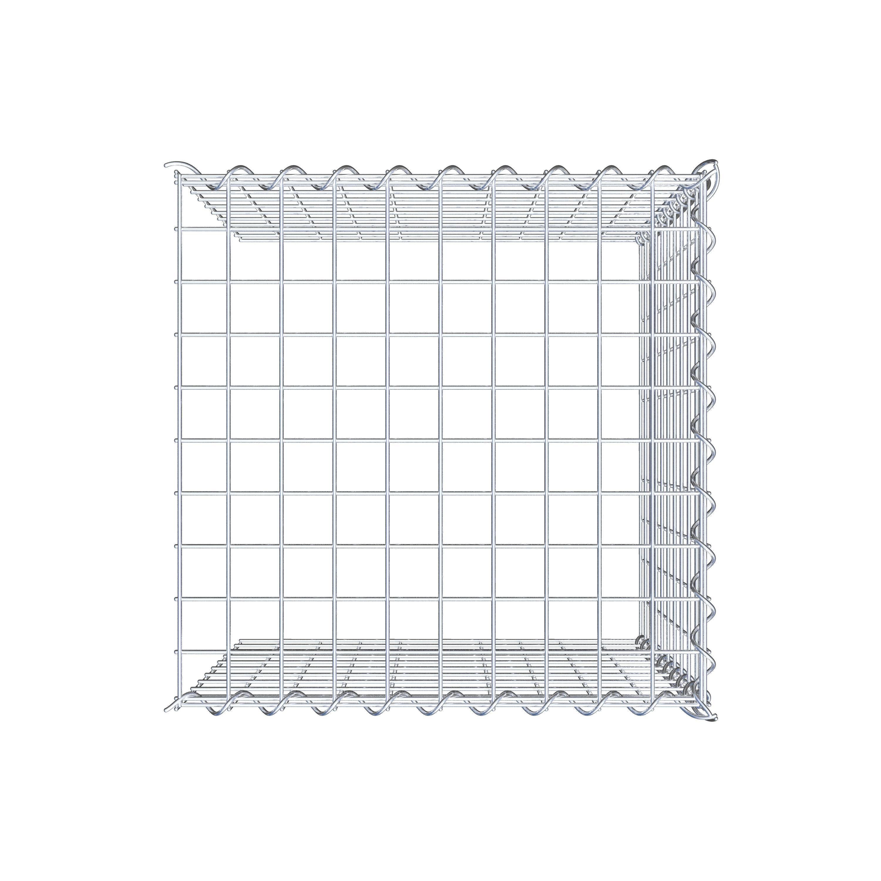 Gabion sur toile type 4 50 cm x 50 cm x 50 cm (L x H x P), maille 5 cm x 5 cm, spirale