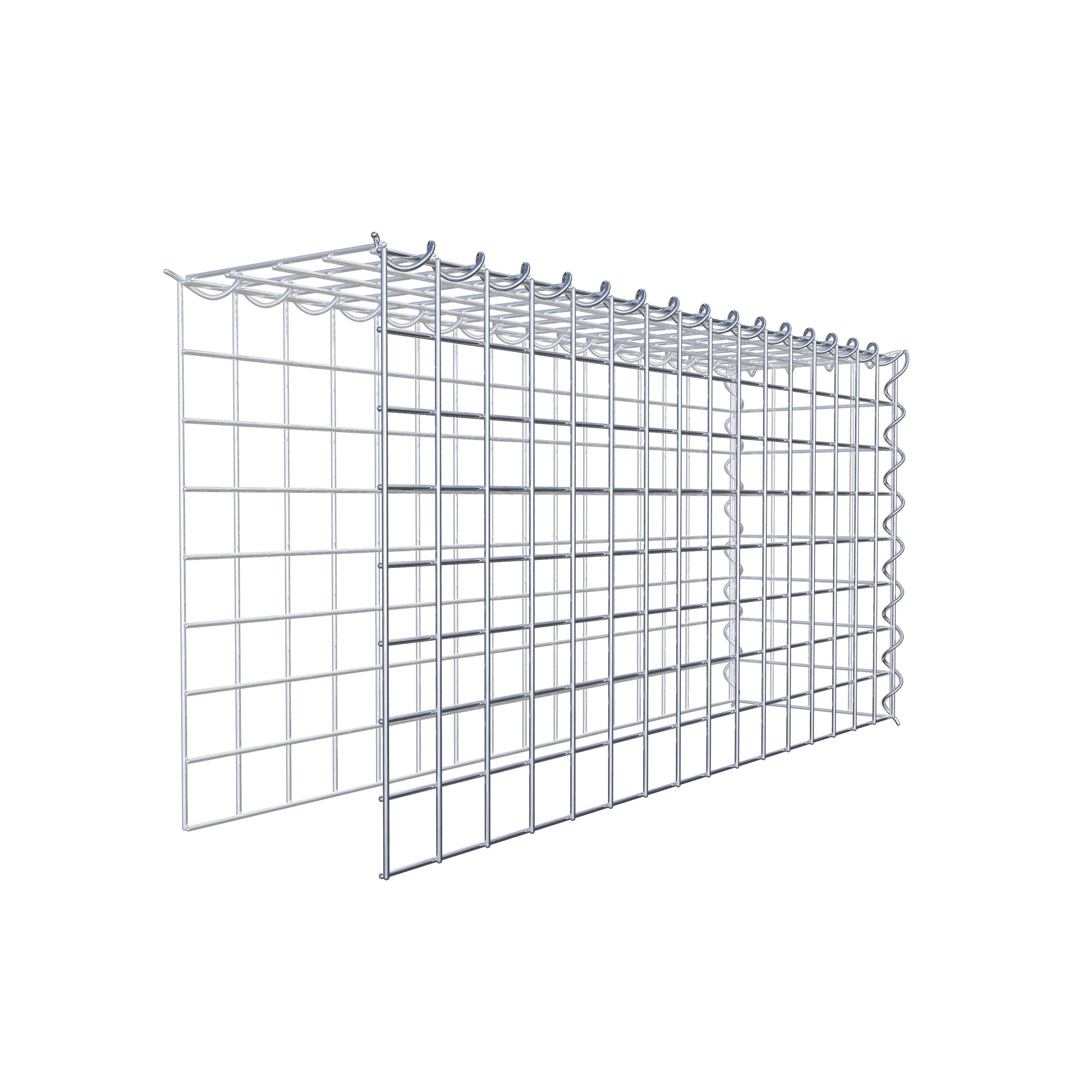 Gabion monté type 4 80 cm x 40 cm x 20 cm (L x H x P), maille 5 cm x 5 cm, spirale