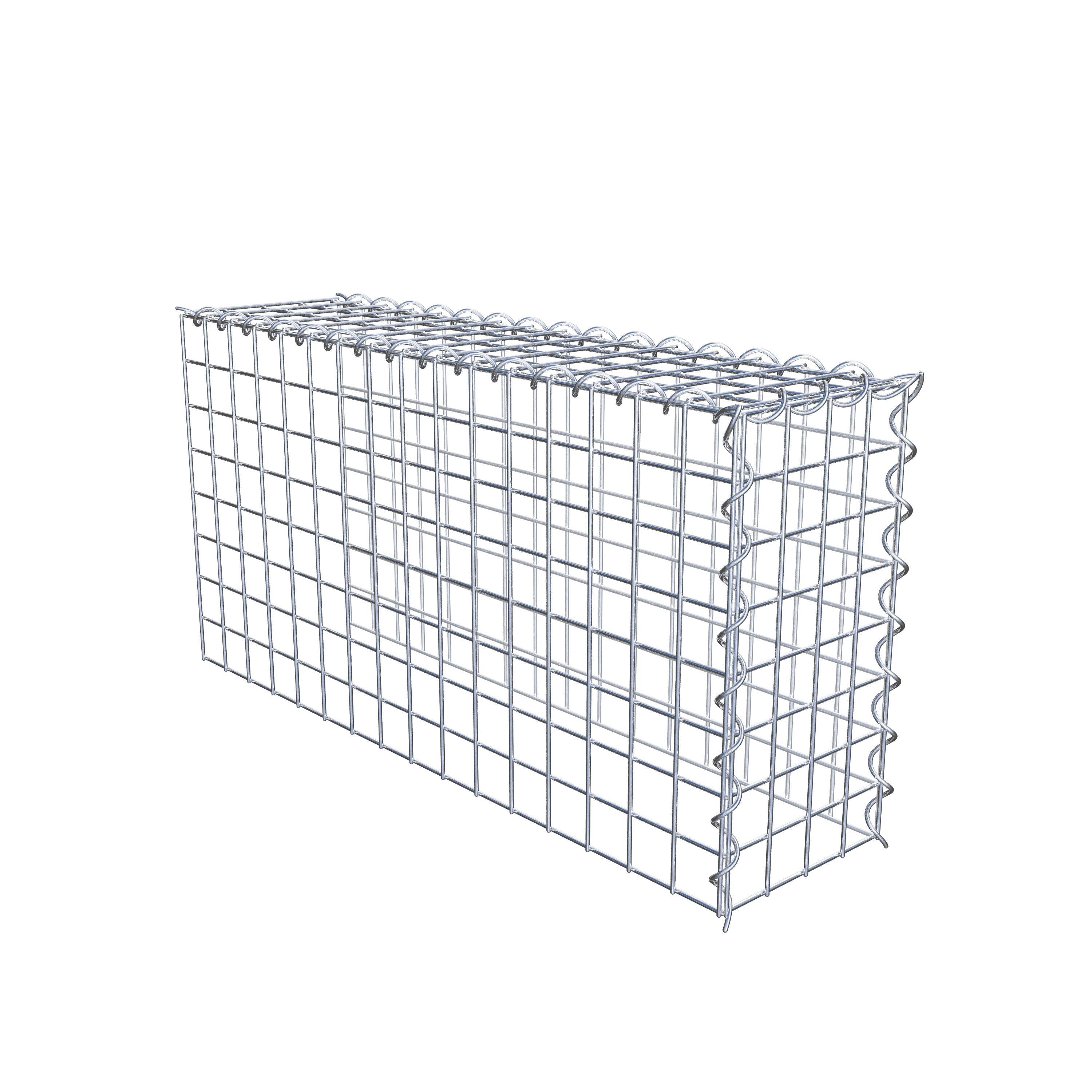 Gabion monté type 4 80 cm x 40 cm x 20 cm (L x H x P), maille 5 cm x 5 cm, spirale