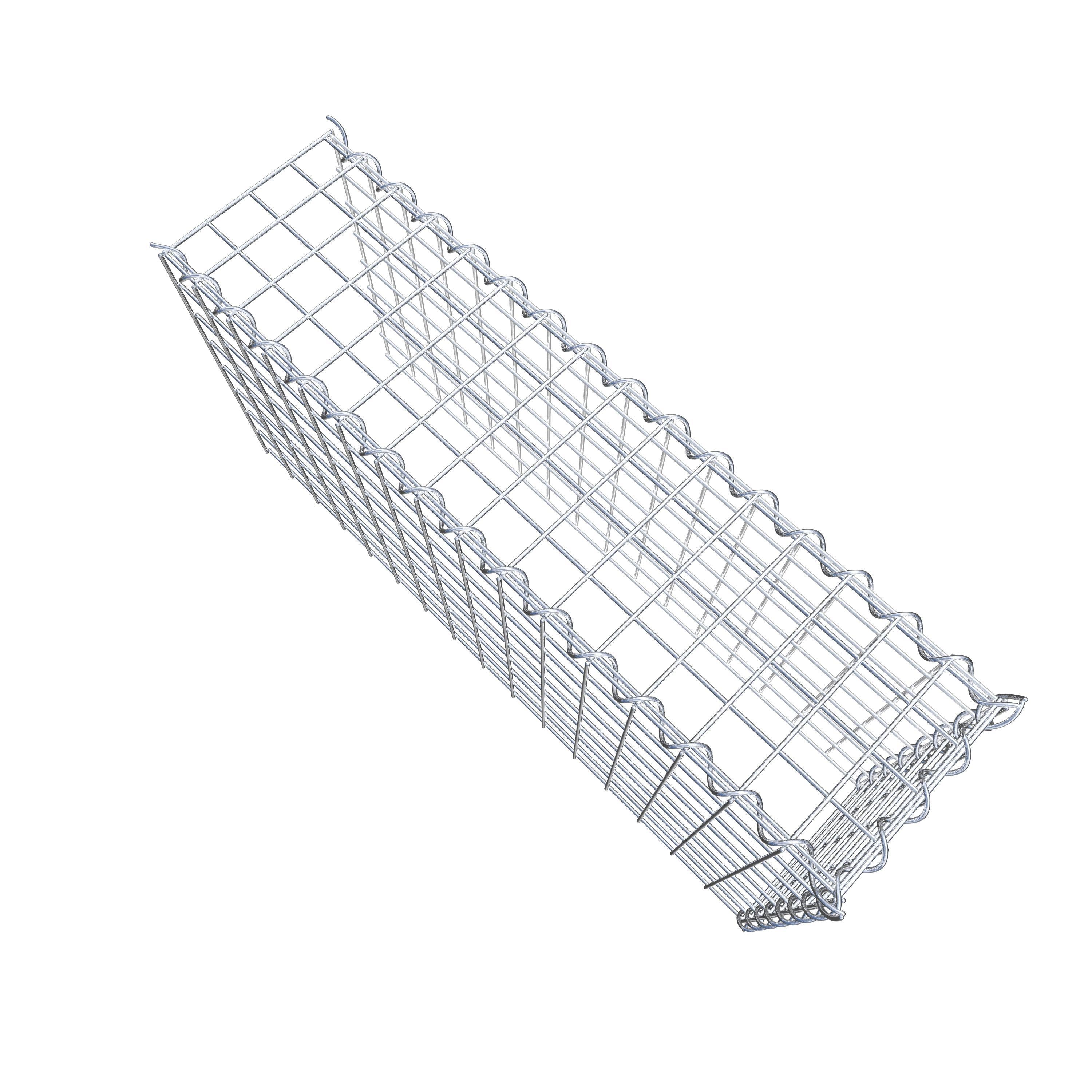 Gabion monté type 4 80 cm x 40 cm x 20 cm (L x H x P), maille 5 cm x 5 cm, spirale