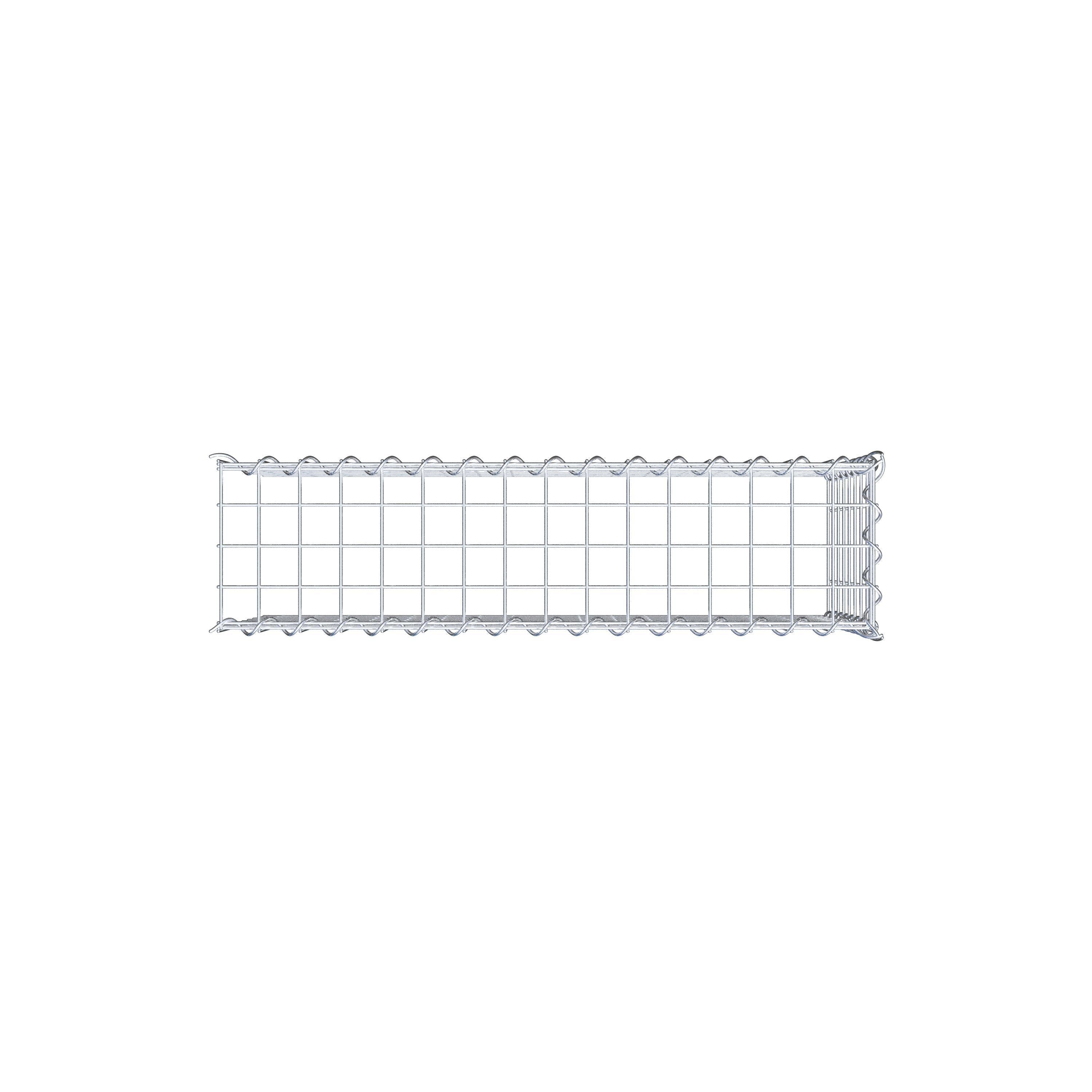 Gabion monté type 4 80 cm x 40 cm x 20 cm (L x H x P), maille 5 cm x 5 cm, spirale