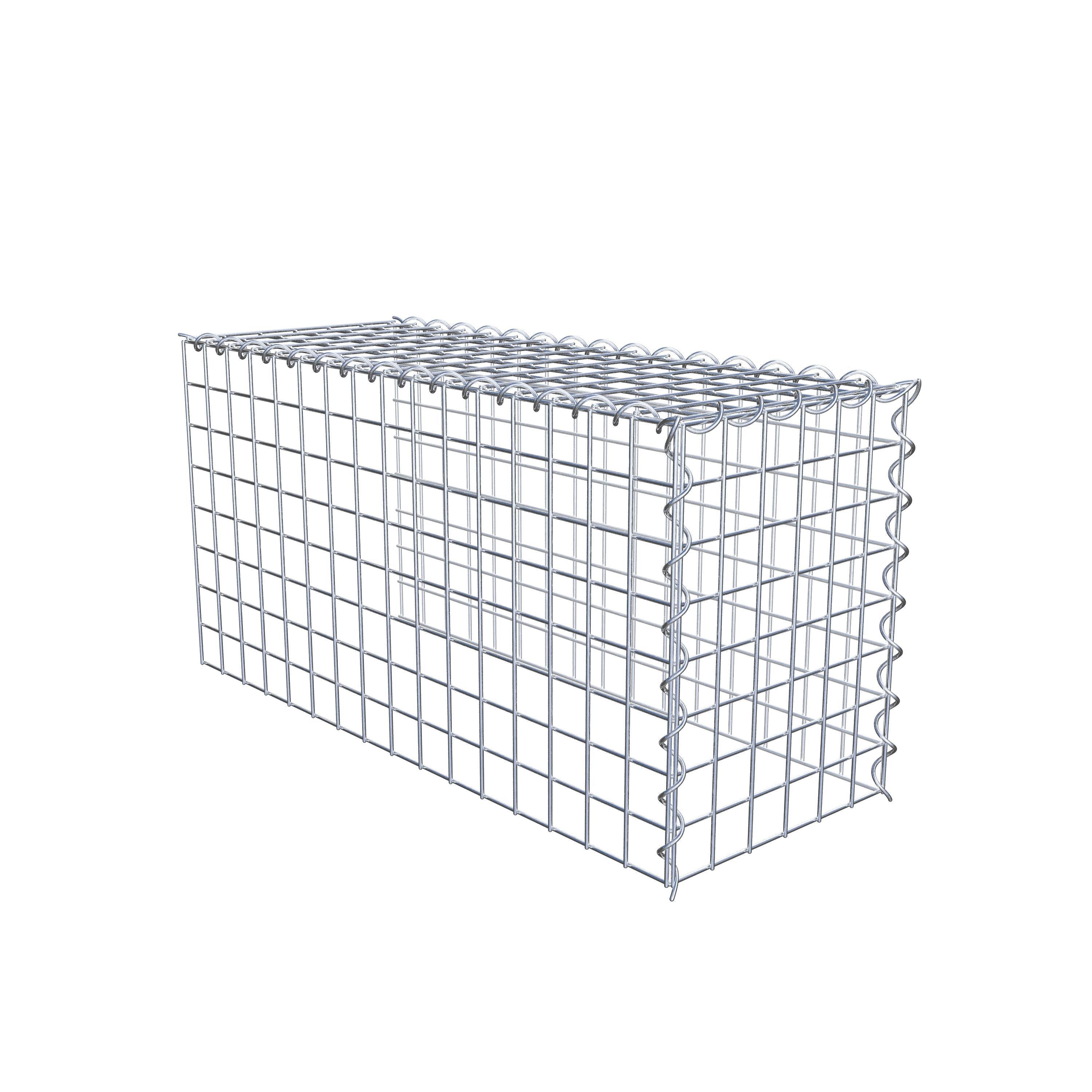 Gabion monté type 4 80 cm x 40 cm x 30 cm (L x H x P), maille 5 cm x 5 cm, spirale