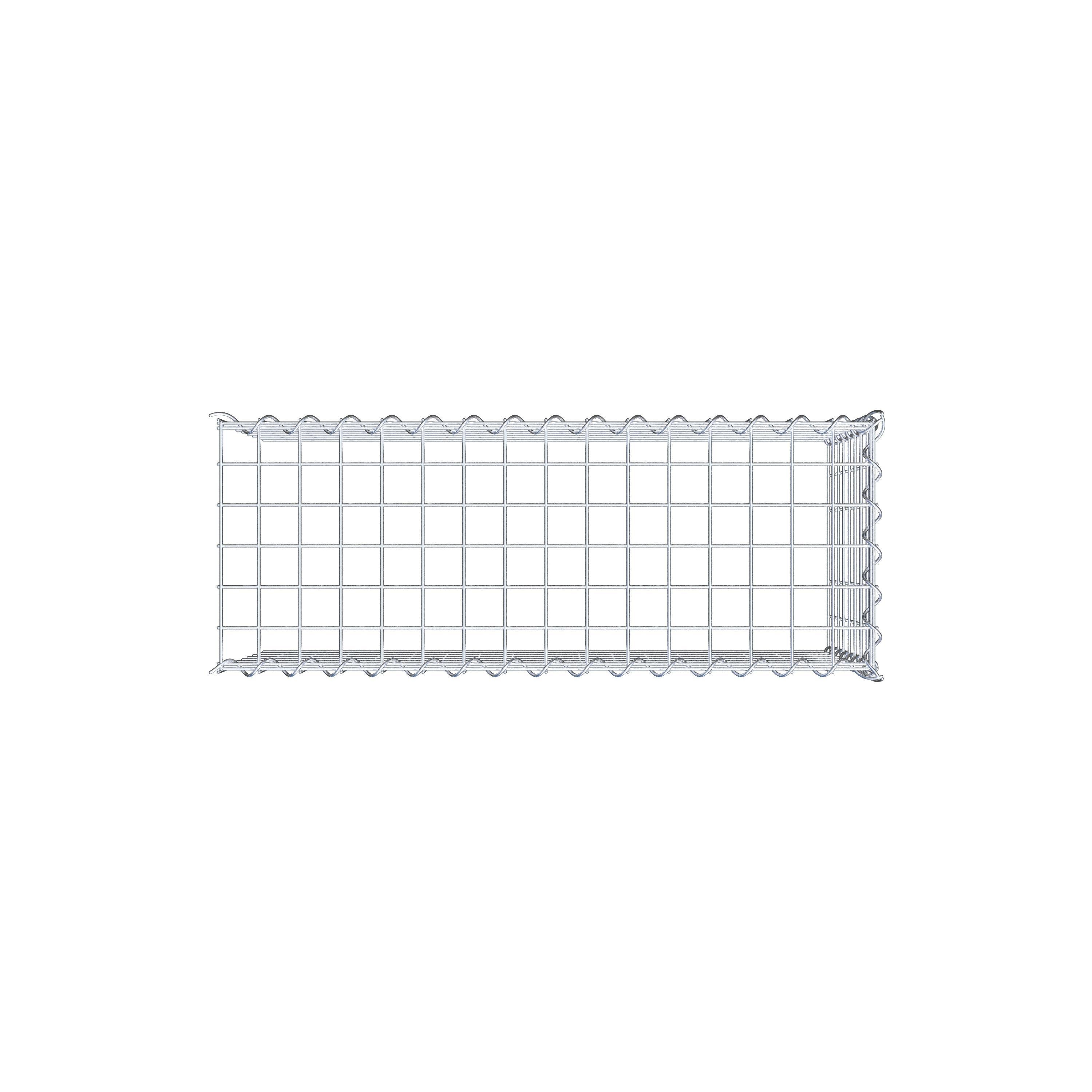 Gabion monté type 4 80 cm x 40 cm x 30 cm (L x H x P), maille 5 cm x 5 cm, spirale