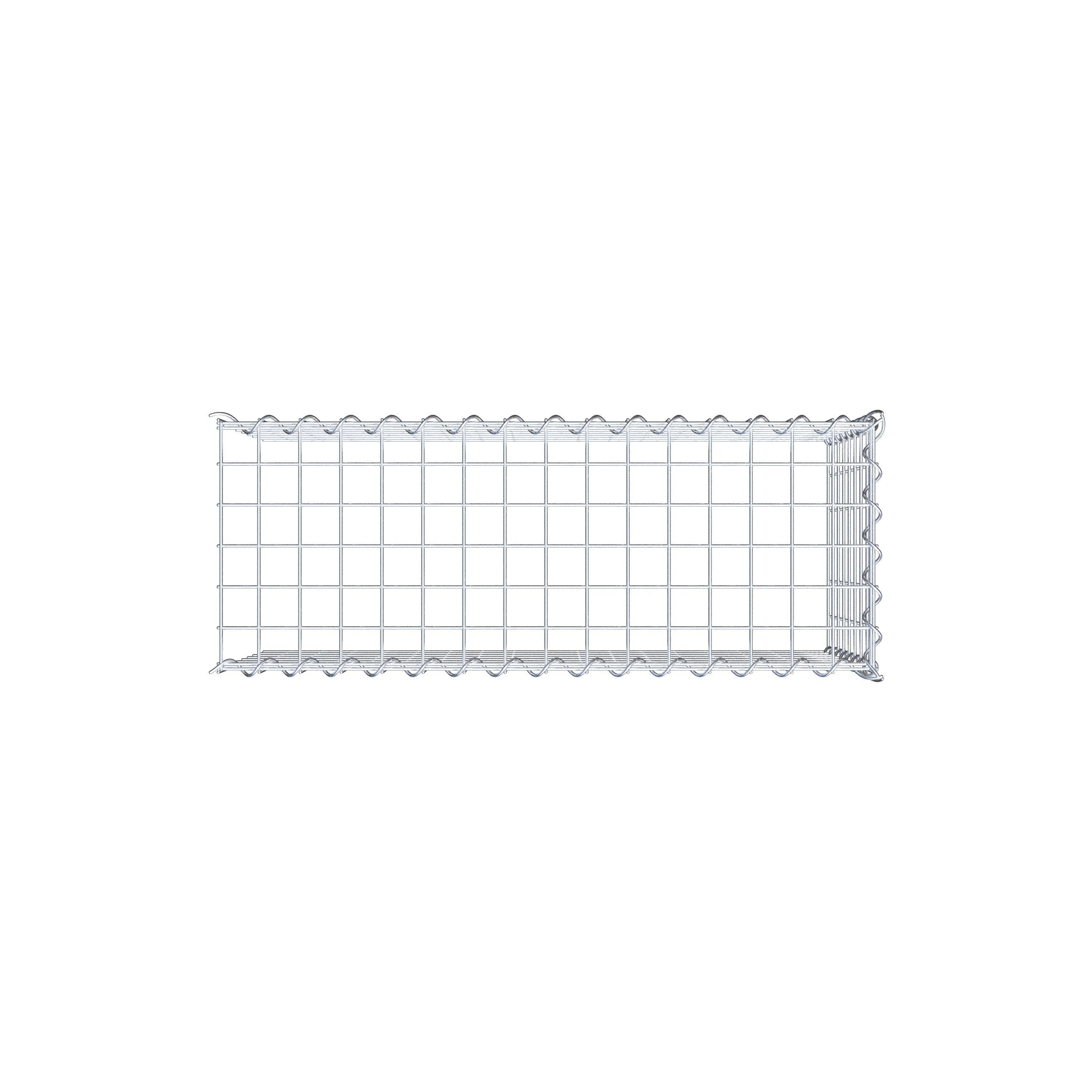 Anbaugabione Typ 4 80 cm x 40 cm x 30 cm (L x H x T), Maschenweite 5 cm x 5 cm, Spirale