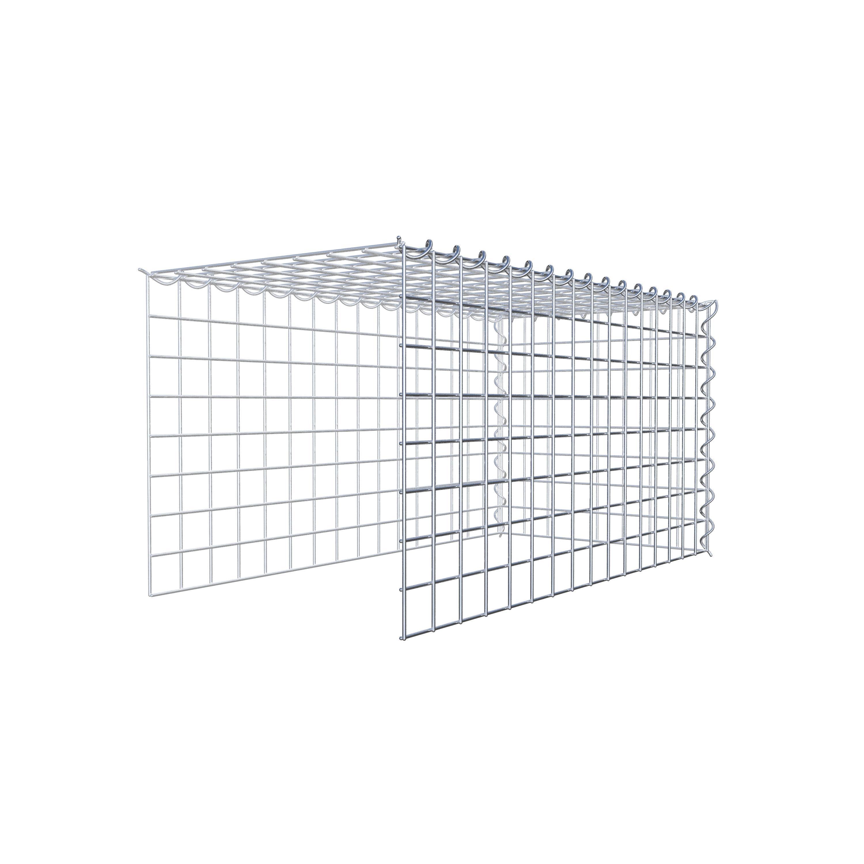 Gabion sur toile type 4 80 cm x 40 cm x 40 cm (L x H x P), maille 5 cm x 5 cm, spirale