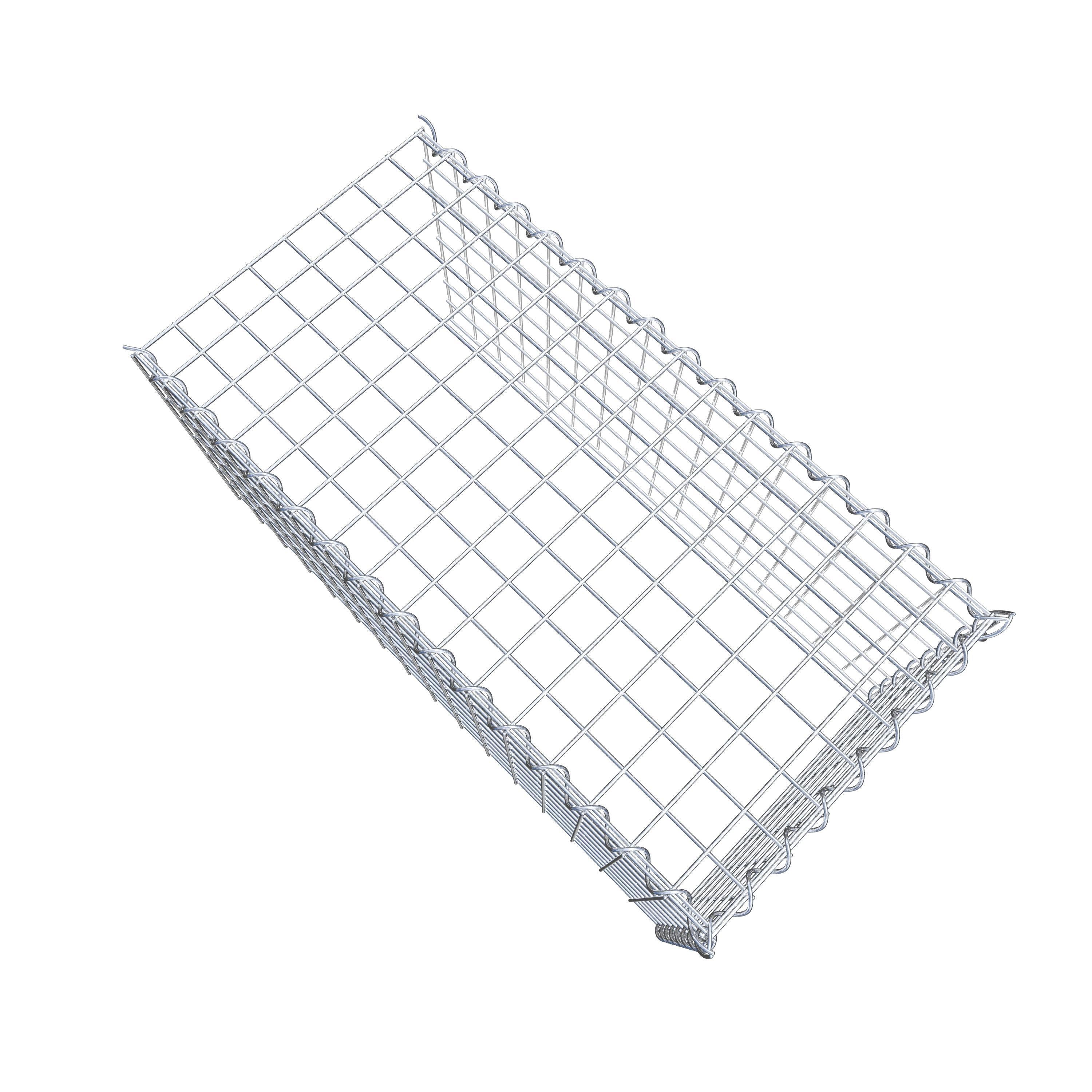 Gabion sur toile type 4 80 cm x 40 cm x 40 cm (L x H x P), maille 5 cm x 5 cm, spirale