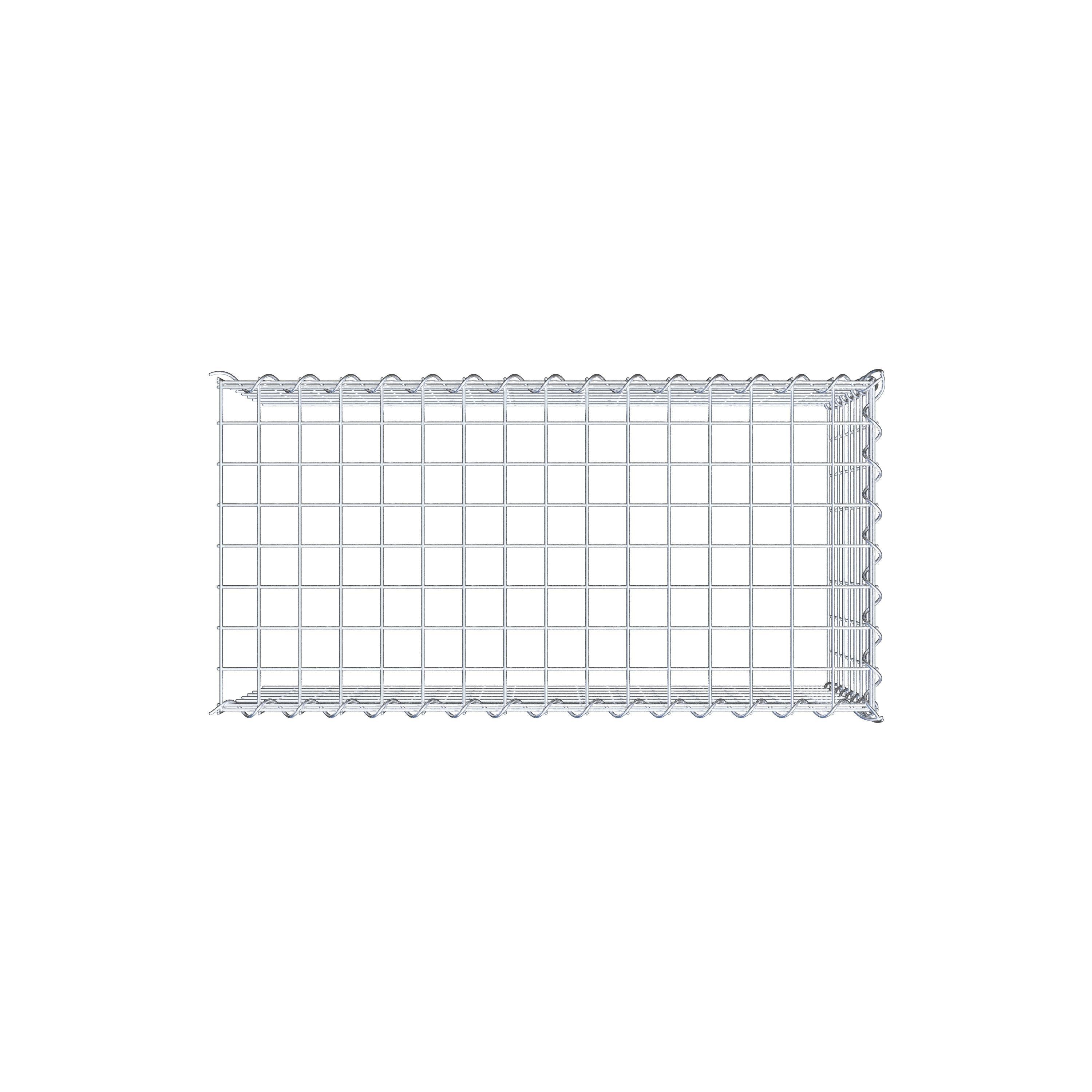 Gabion sur toile type 4 80 cm x 40 cm x 40 cm (L x H x P), maille 5 cm x 5 cm, spirale