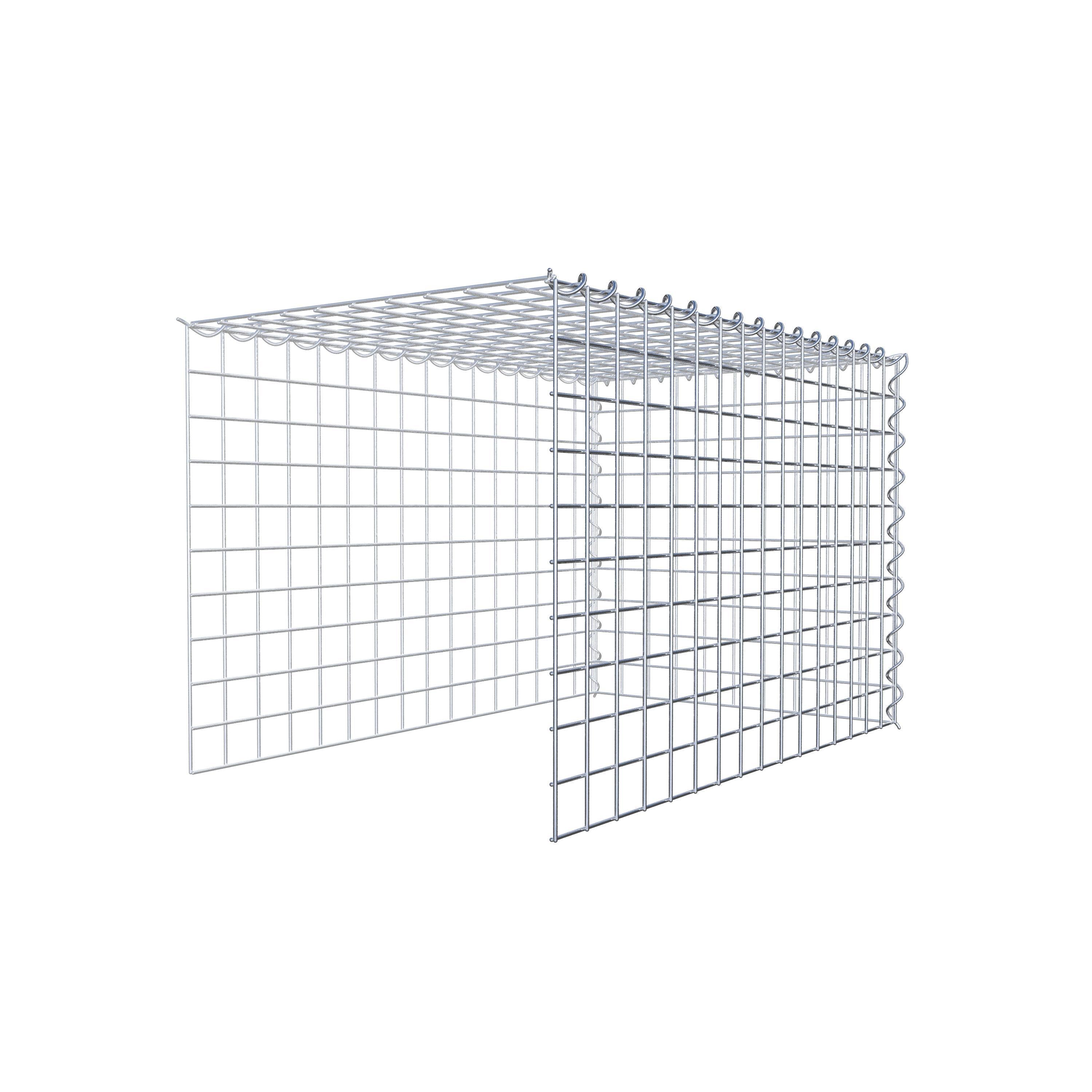 Gabion sur toile type 4 80 cm x 50 cm x 50 cm (L x H x P), maille 5 cm x 5 cm, spirale