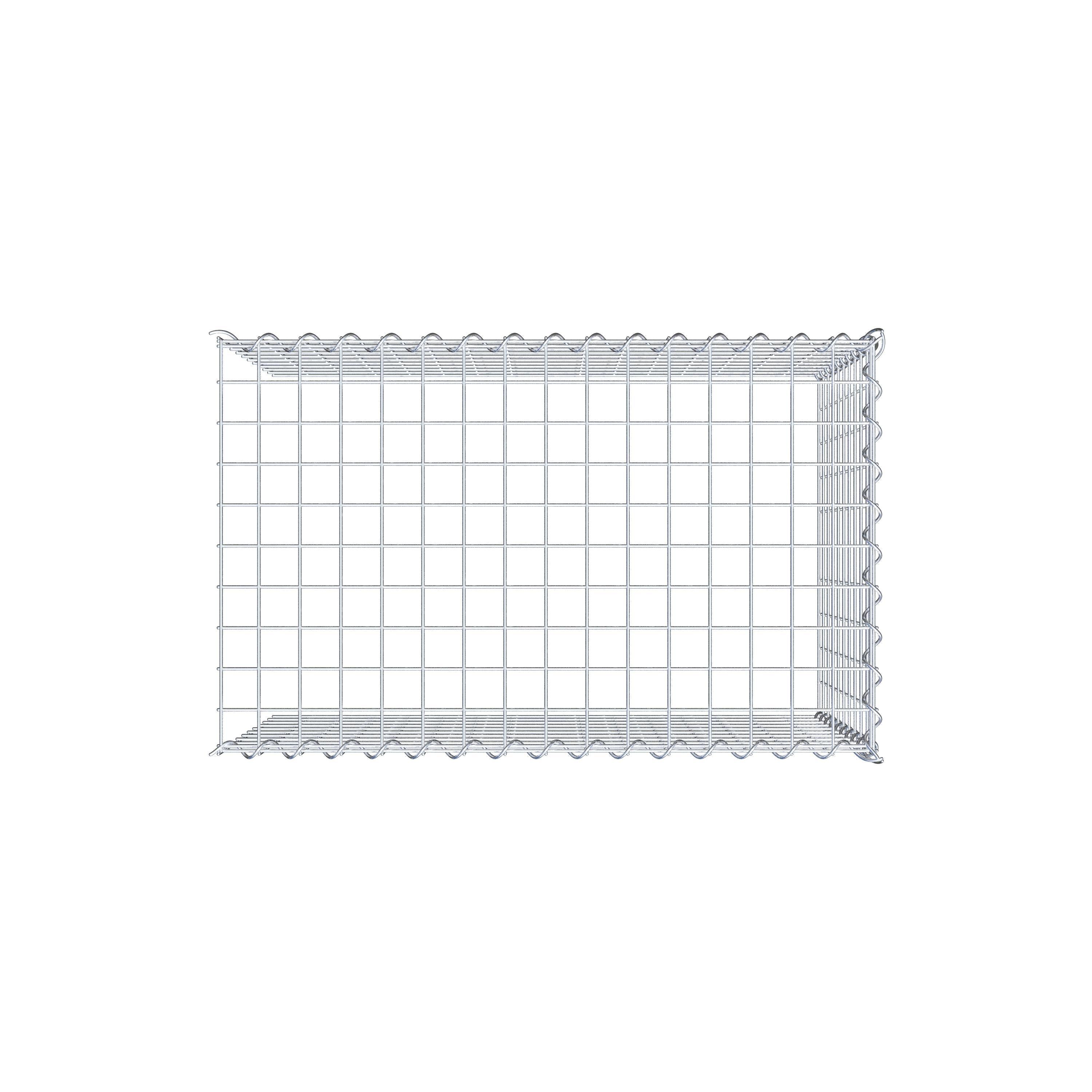 Gabion sur toile type 4 80 cm x 50 cm x 50 cm (L x H x P), maille 5 cm x 5 cm, spirale