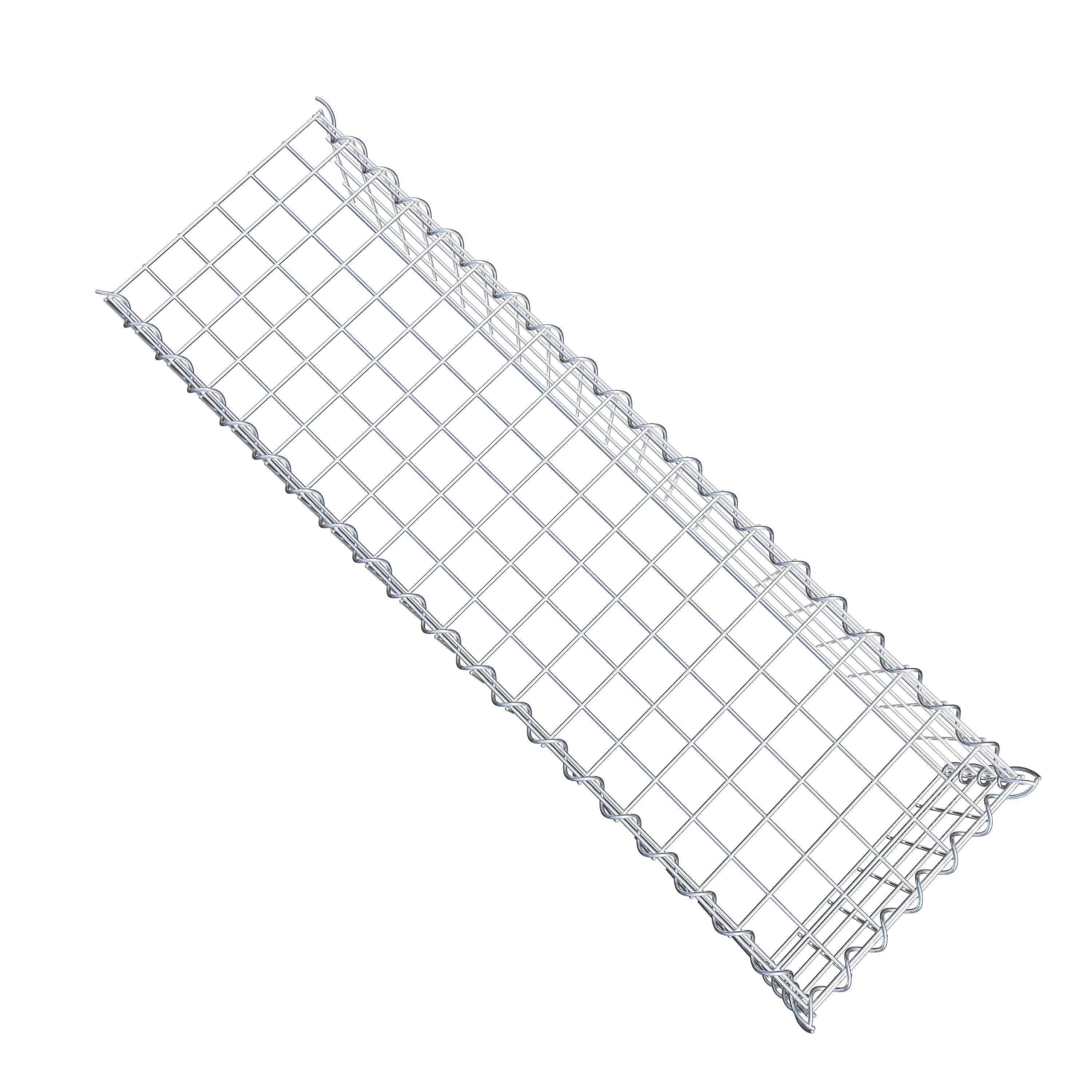 Gabion sur toile type 4 100 cm x 20 cm x 30 cm (L x H x P), maille 5 cm x 5 cm, spirale