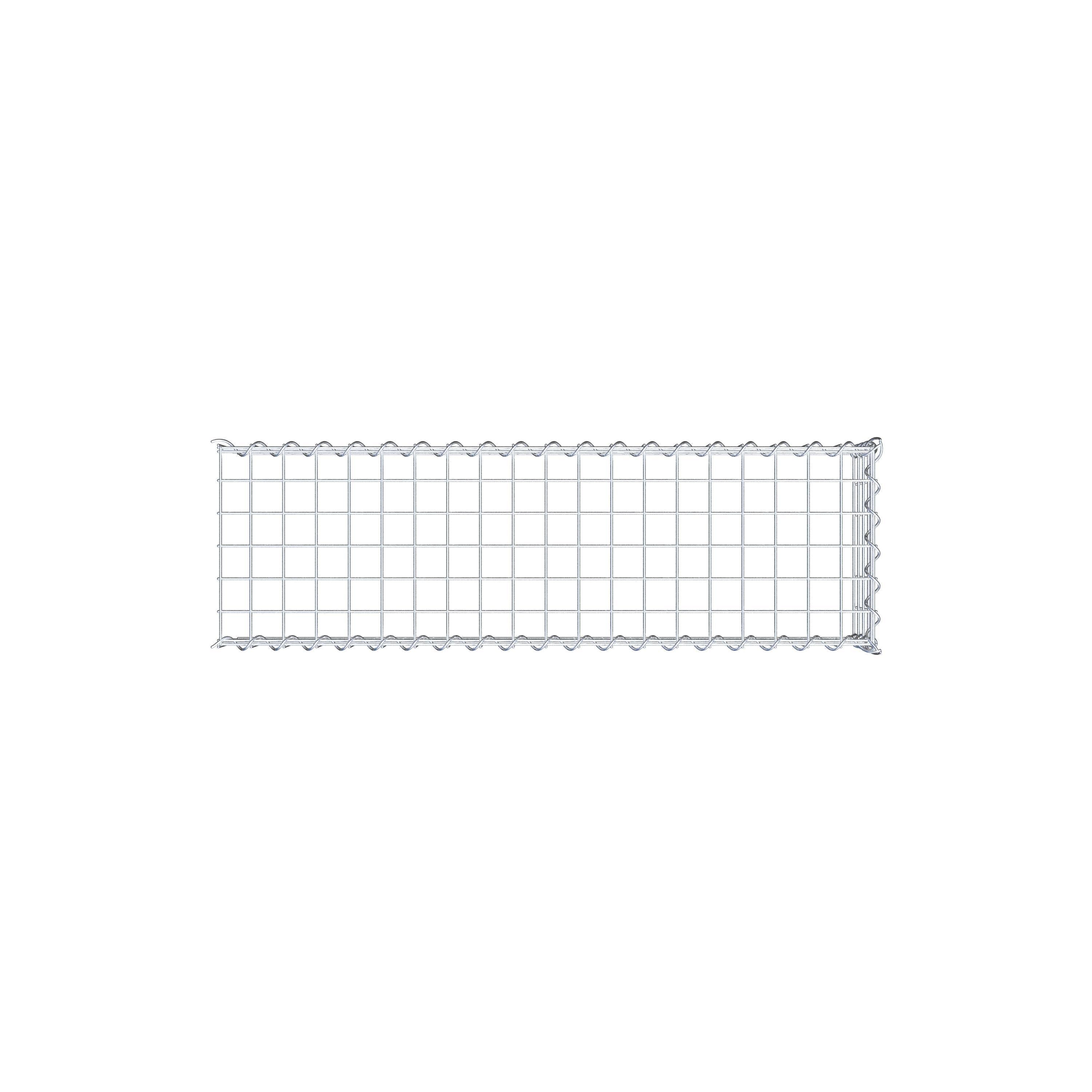 Gabion sur toile type 4 100 cm x 20 cm x 30 cm (L x H x P), maille 5 cm x 5 cm, spirale