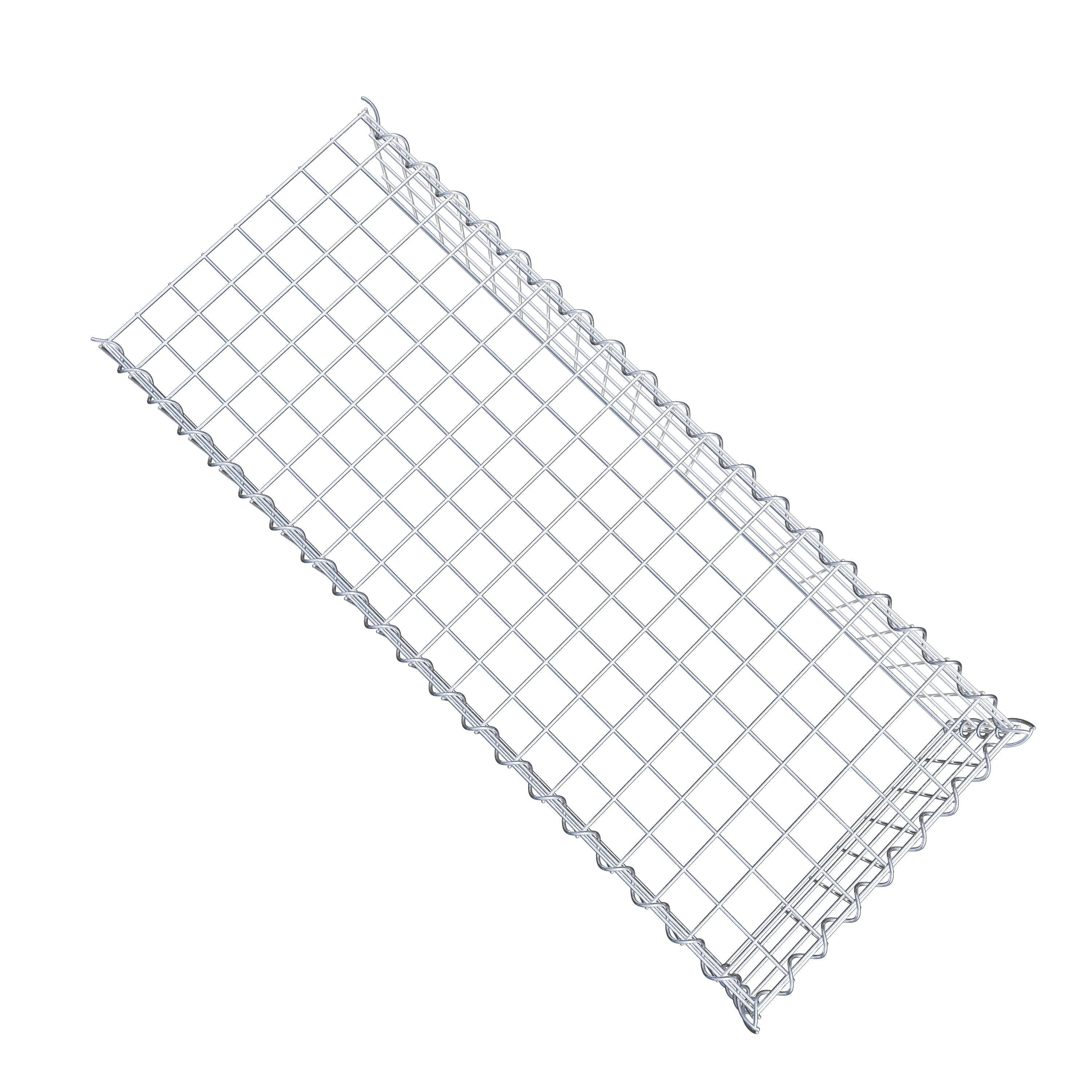 Gabion sur toile type 4 100 cm x 20 cm x 40 cm (L x H x P), maille 5 cm x 5 cm, spirale