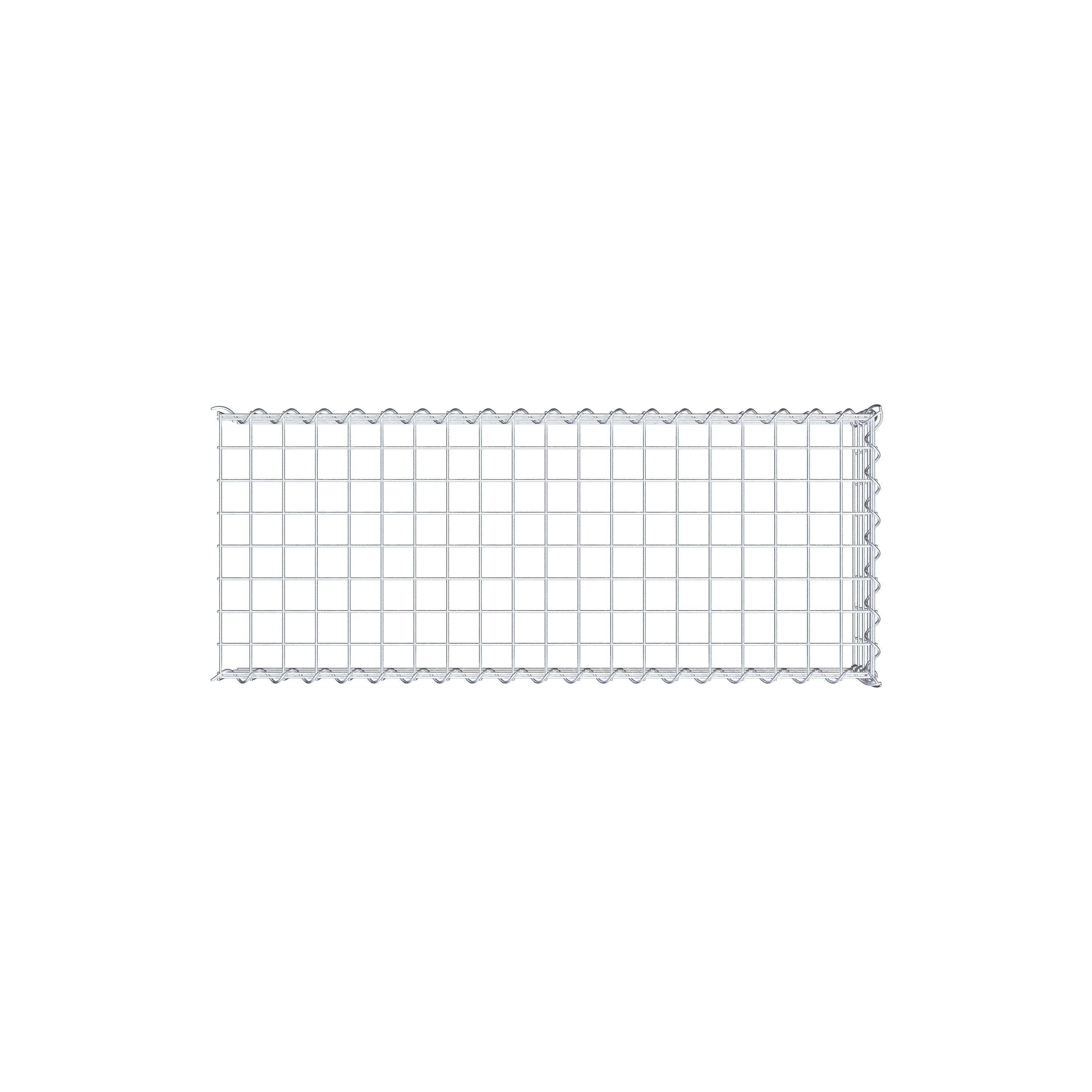 Gabion sur toile type 4 100 cm x 20 cm x 40 cm (L x H x P), maille 5 cm x 5 cm, spirale