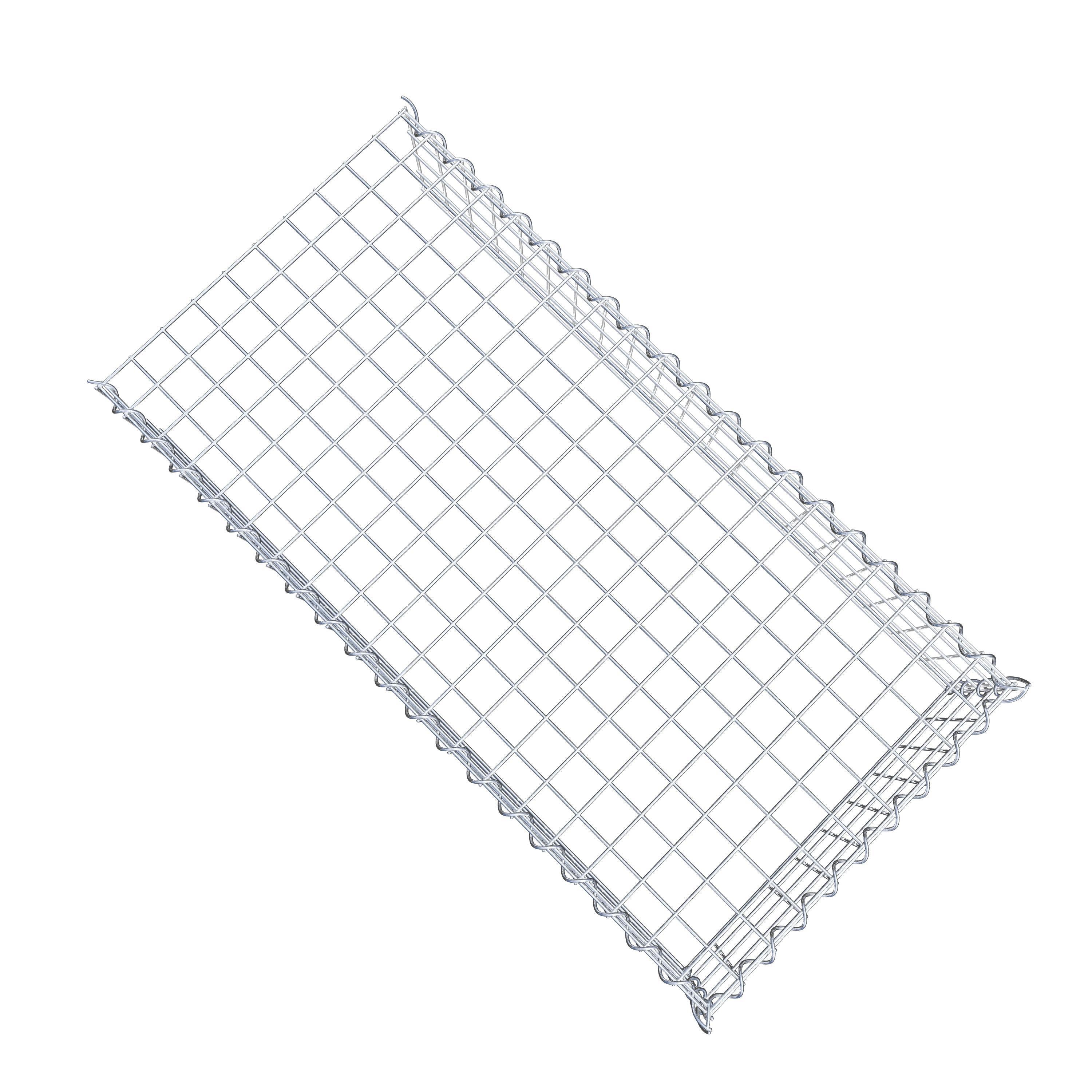 Gabion sur toile type 4 100 cm x 20 cm x 50 cm (L x H x P), maille 5 cm x 5 cm, spirale