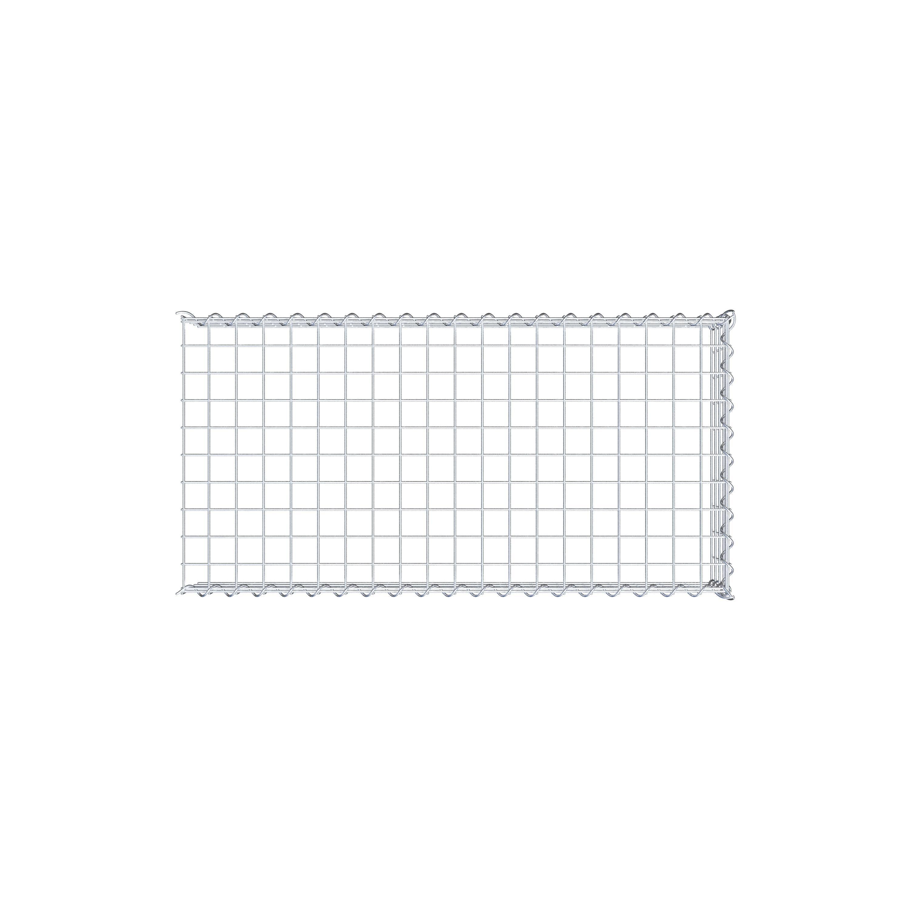 Gabion sur toile type 4 100 cm x 20 cm x 50 cm (L x H x P), maille 5 cm x 5 cm, spirale