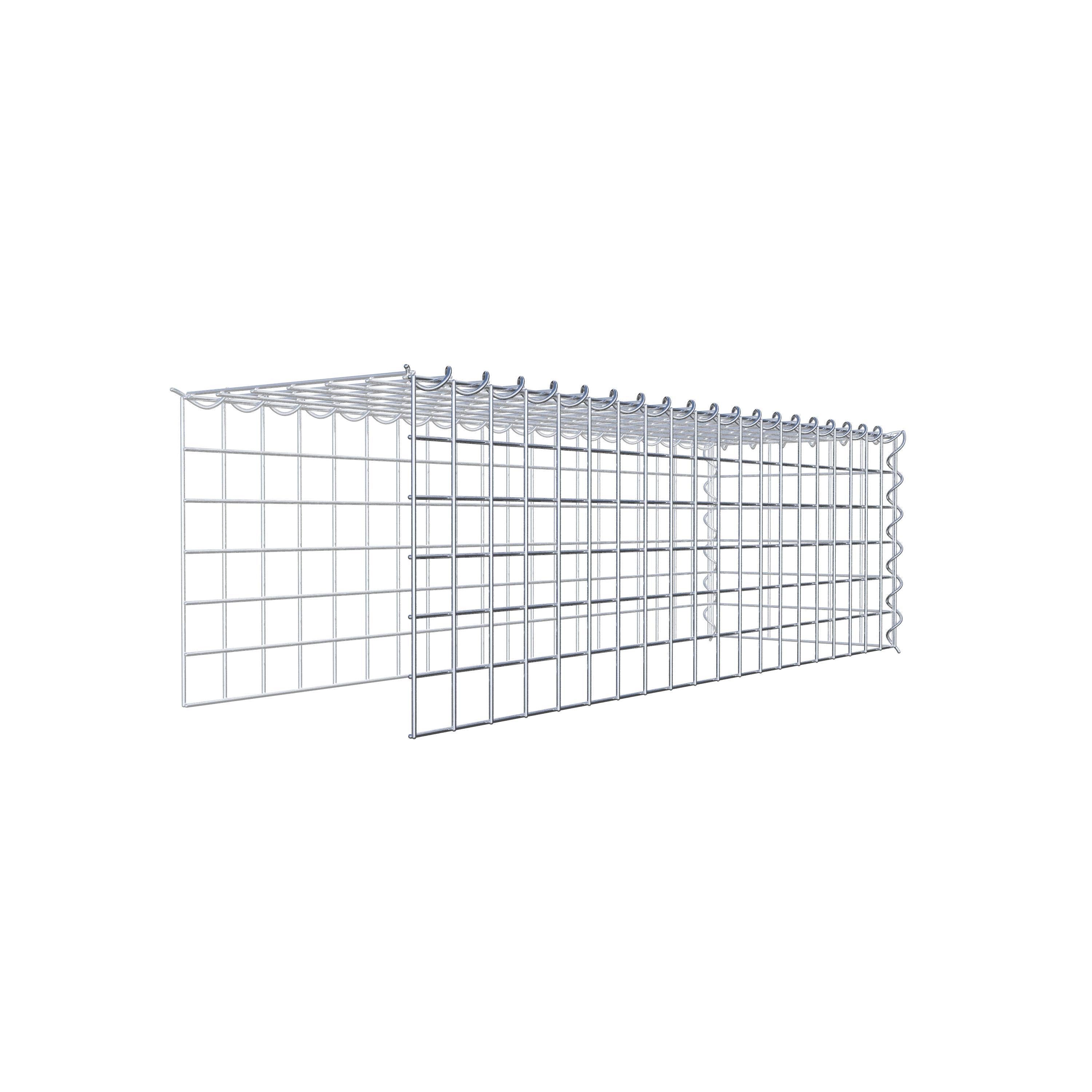 Gabion sur toile type 4 100 cm x 30 cm x 30 cm (L x H x P), maille 5 cm x 5 cm, spirale