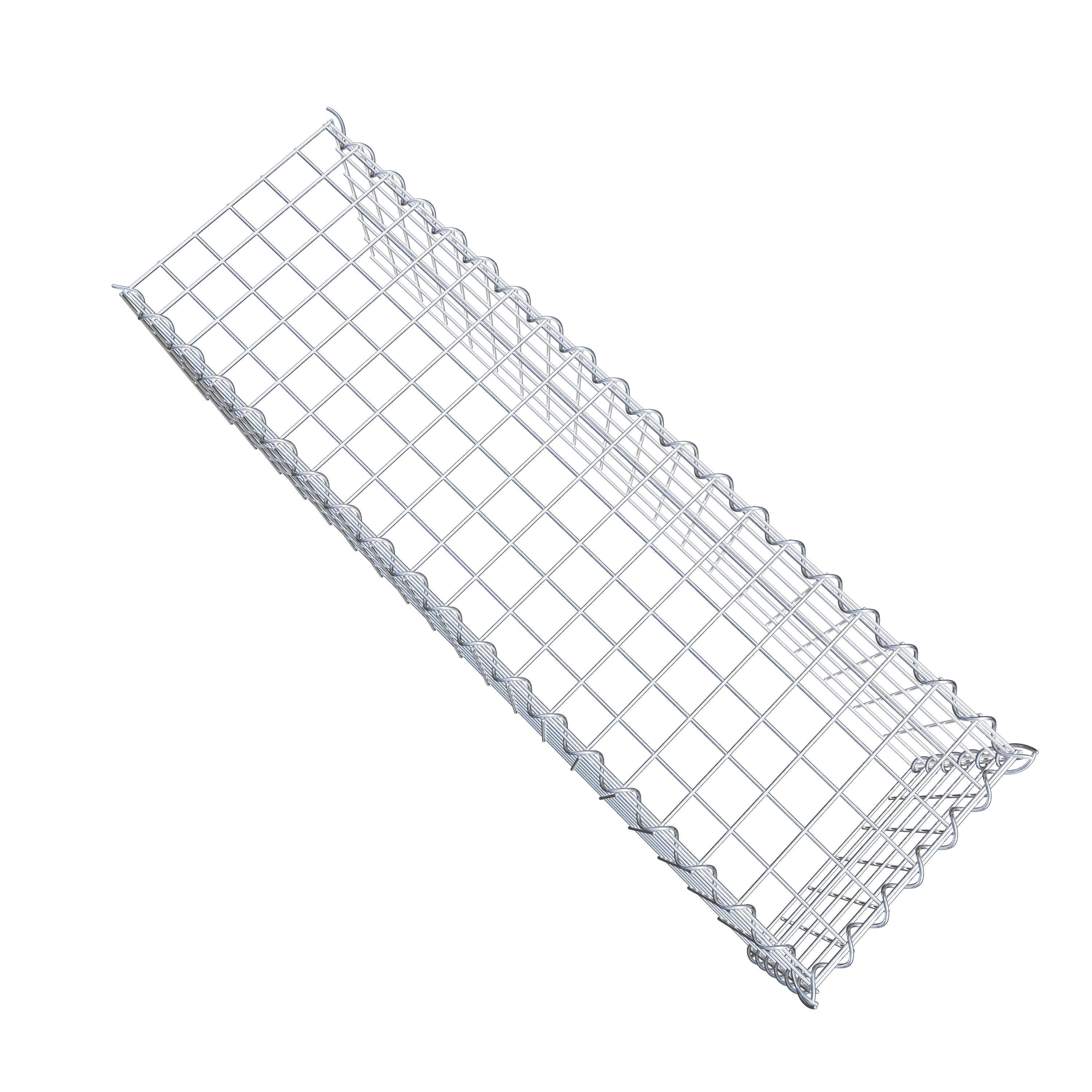 Gabion sur toile type 4 100 cm x 30 cm x 30 cm (L x H x P), maille 5 cm x 5 cm, spirale