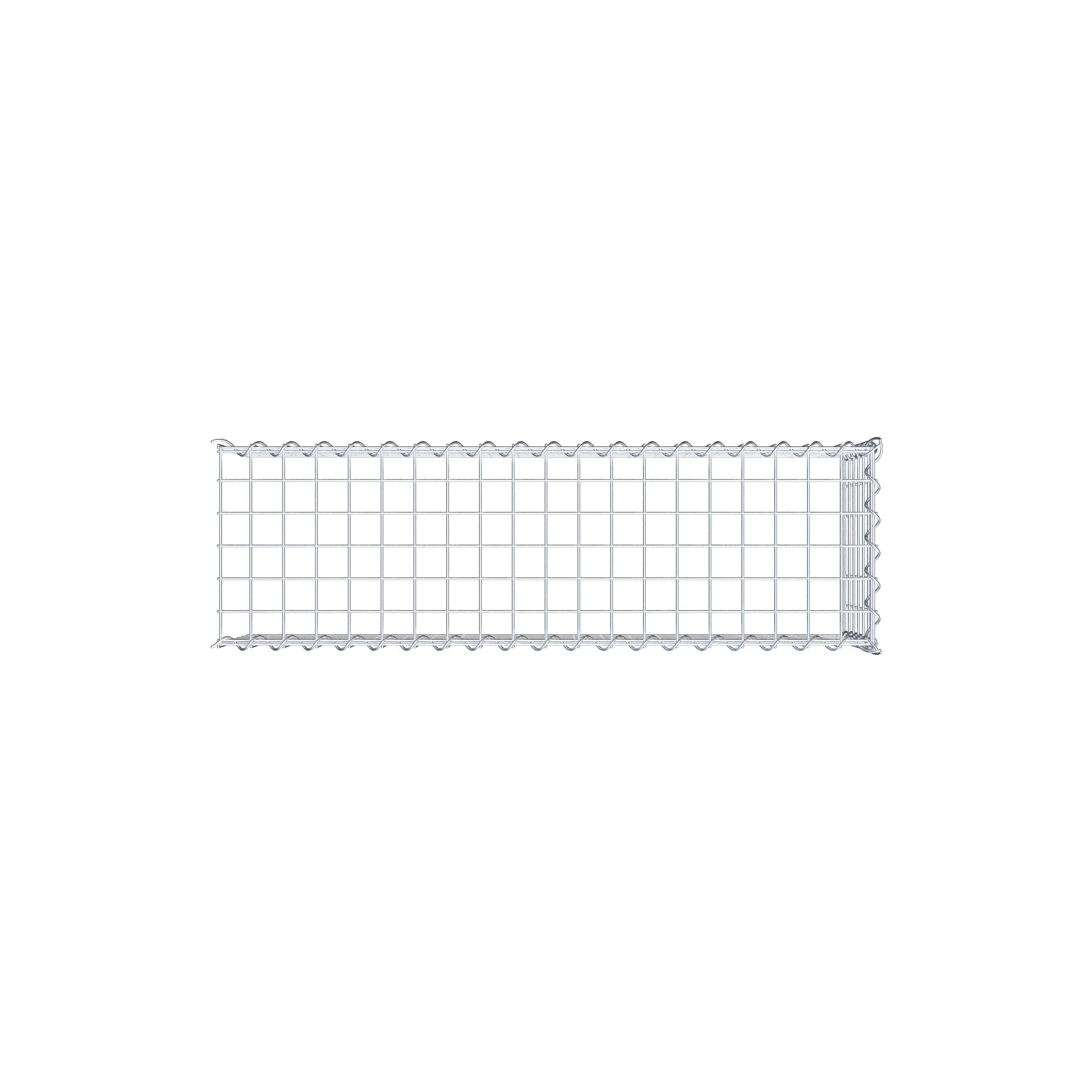 Gabion sur toile type 4 100 cm x 30 cm x 30 cm (L x H x P), maille 5 cm x 5 cm, spirale