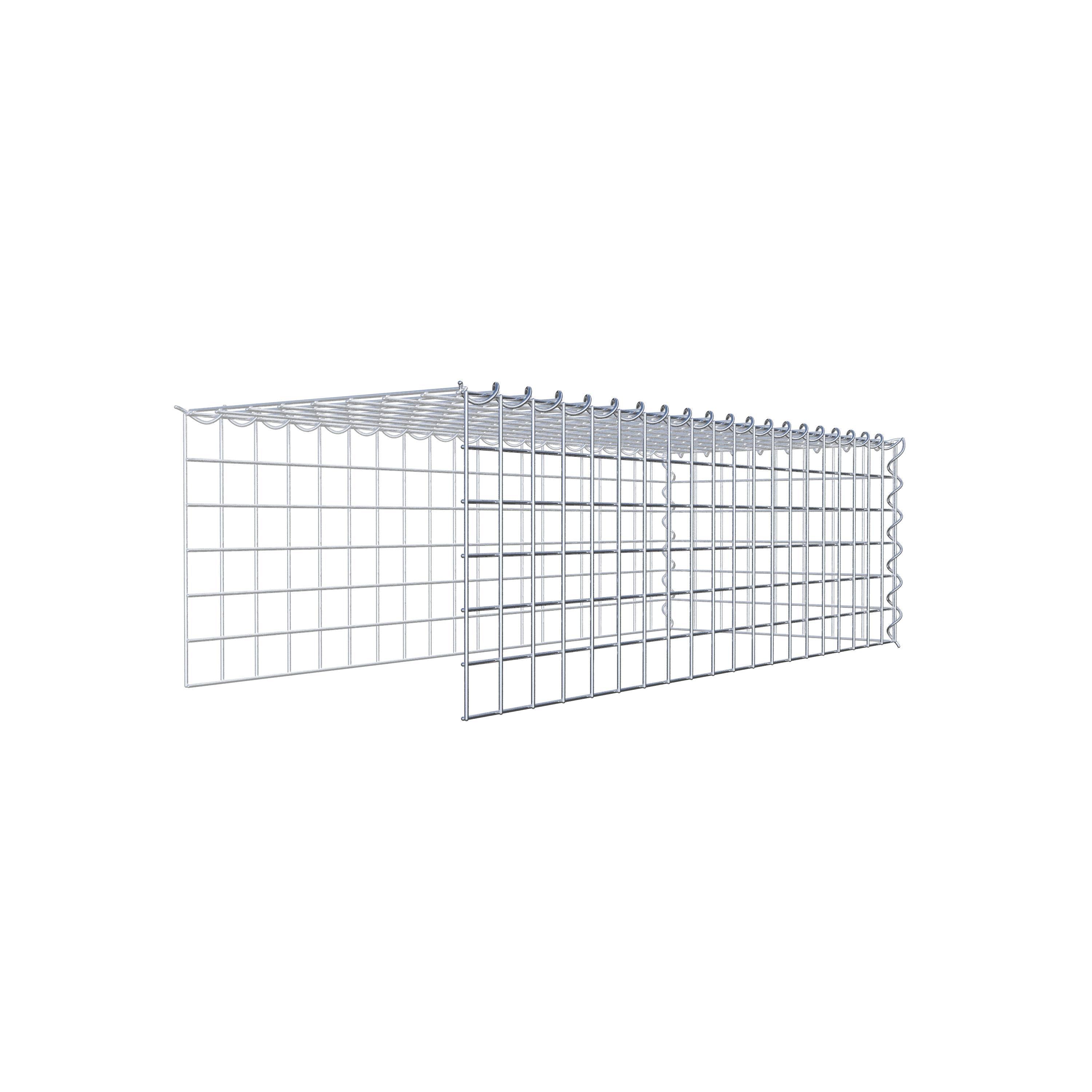 Gabion sur toile type 4 100 cm x 30 cm x 40 cm (L x H x P), maille 5 cm x 5 cm, spirale