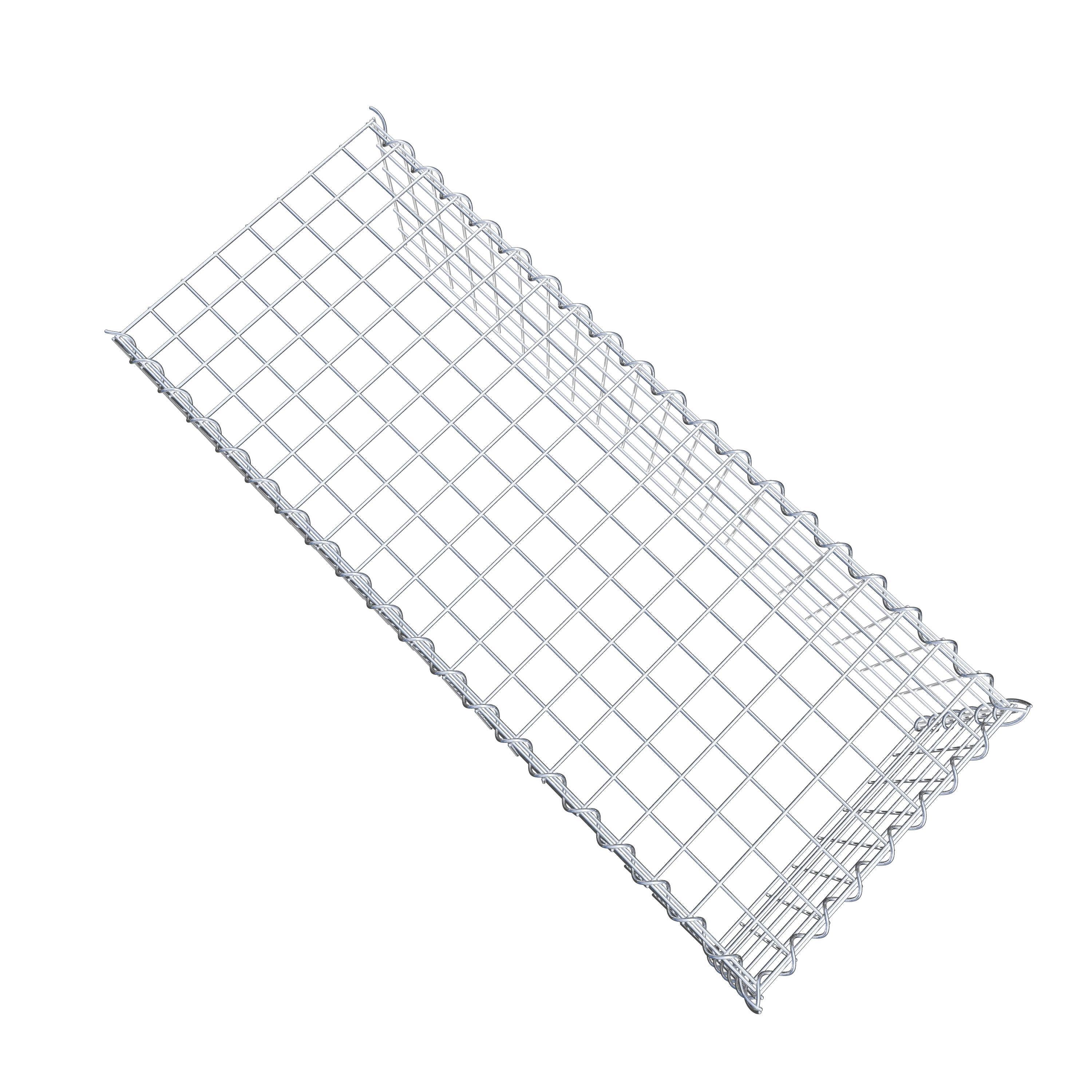 Gabion sur toile type 4 100 cm x 30 cm x 40 cm (L x H x P), maille 5 cm x 5 cm, spirale