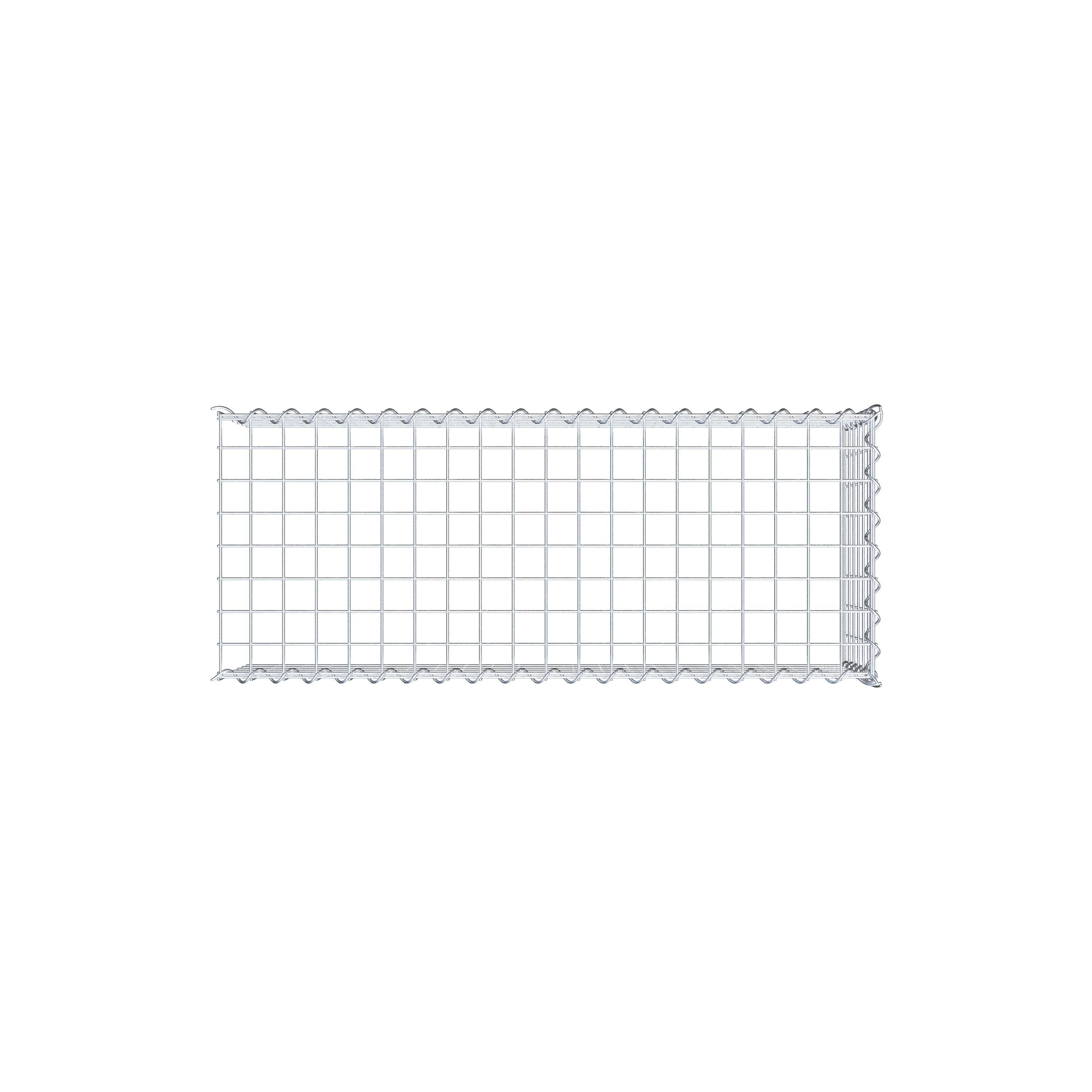 Gabion sur toile type 4 100 cm x 30 cm x 40 cm (L x H x P), maille 5 cm x 5 cm, spirale