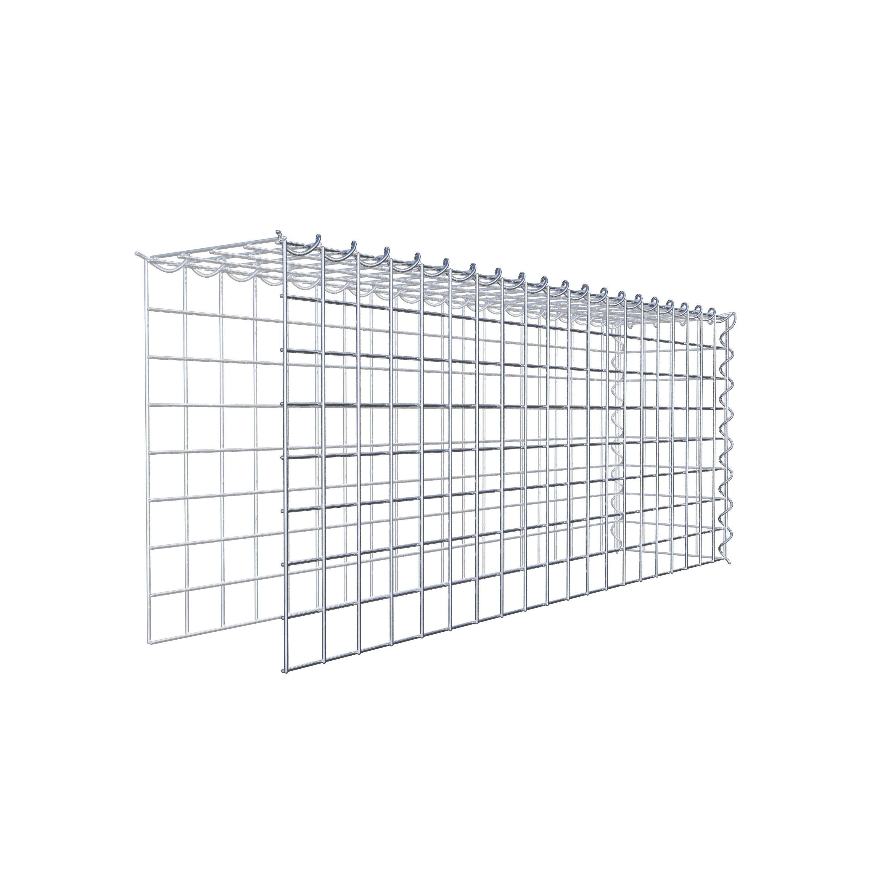 Gabion sur toile type 4 100 cm x 40 cm x 20 cm (L x H x P), maille 5 cm x 5 cm, spirale