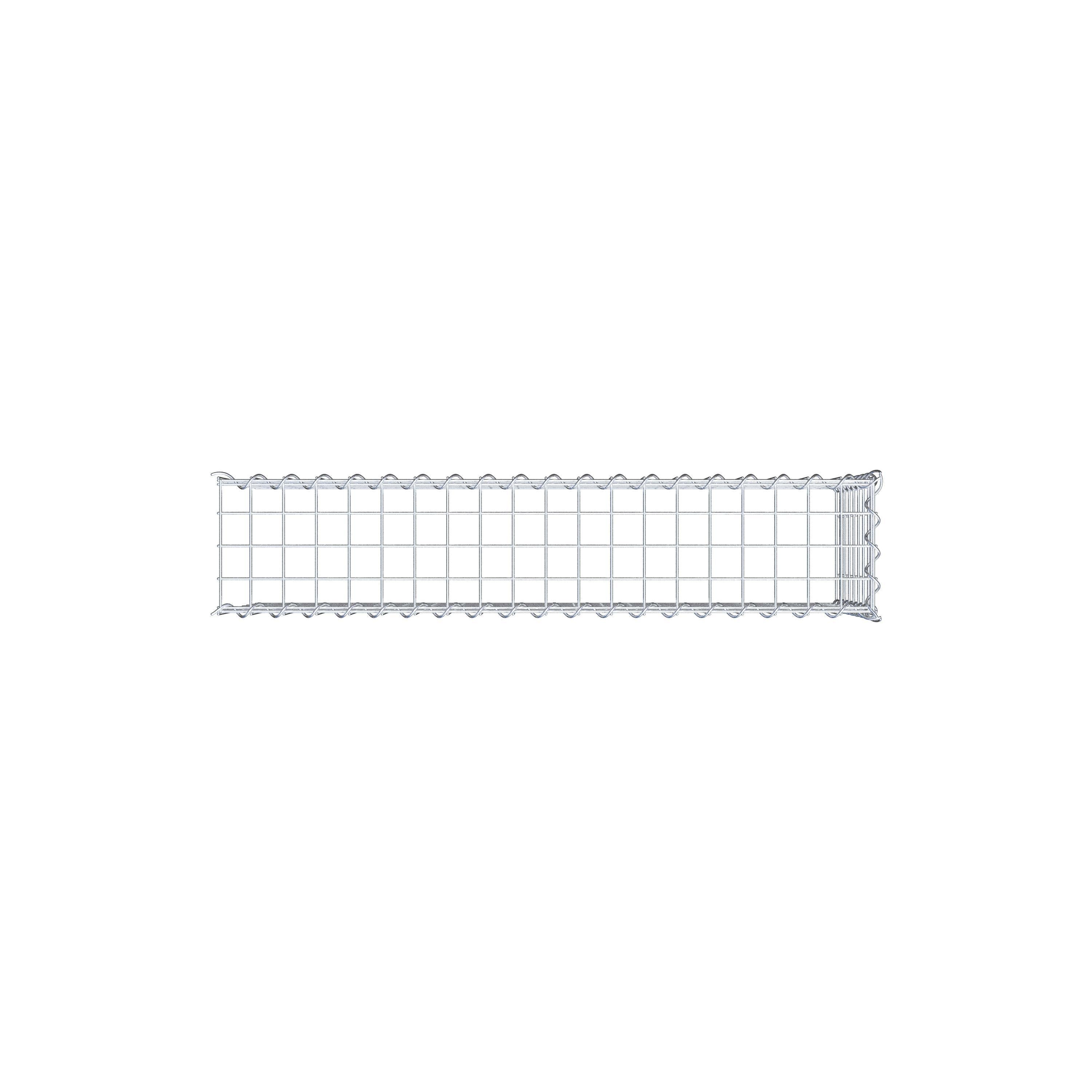 Gabion sur toile type 4 100 cm x 40 cm x 20 cm (L x H x P), maille 5 cm x 5 cm, spirale