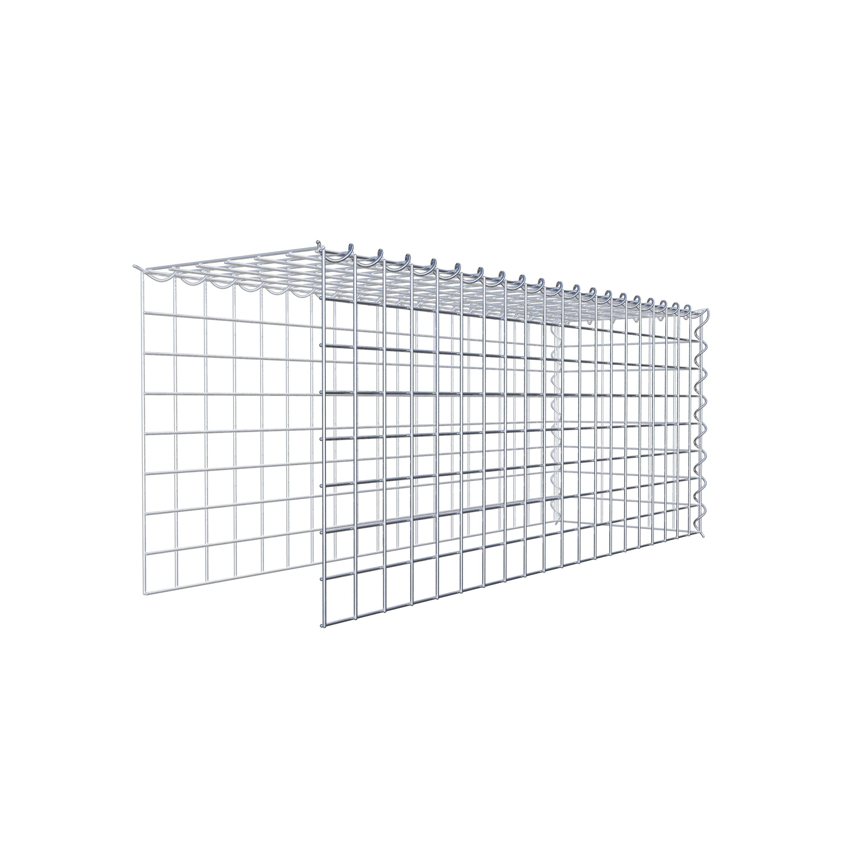 Gabion sur toile type 4 100 cm x 40 cm x 30 cm (L x H x P), maille 5 cm x 5 cm, spirale