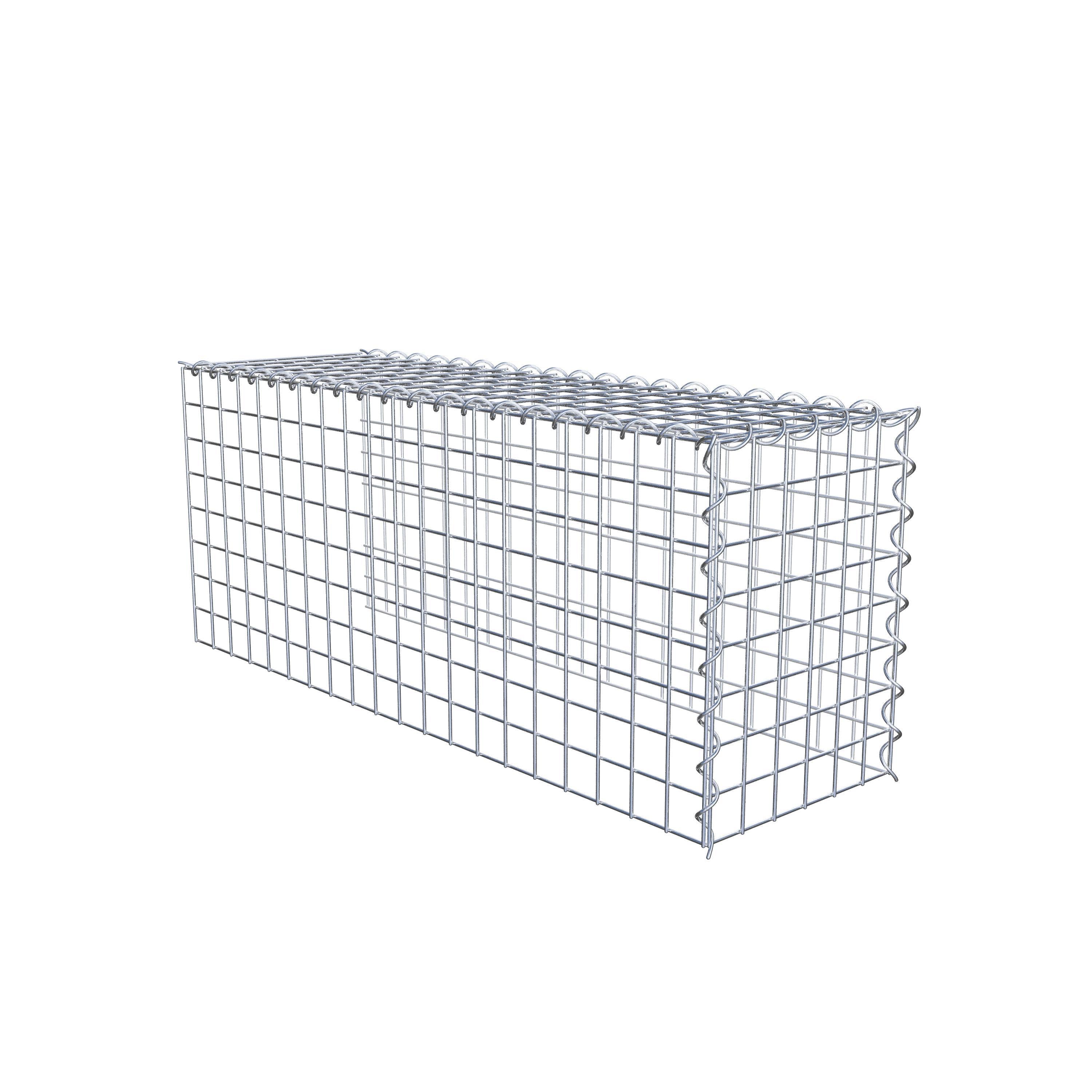 Gabion sur toile type 4 100 cm x 40 cm x 30 cm (L x H x P), maille 5 cm x 5 cm, spirale