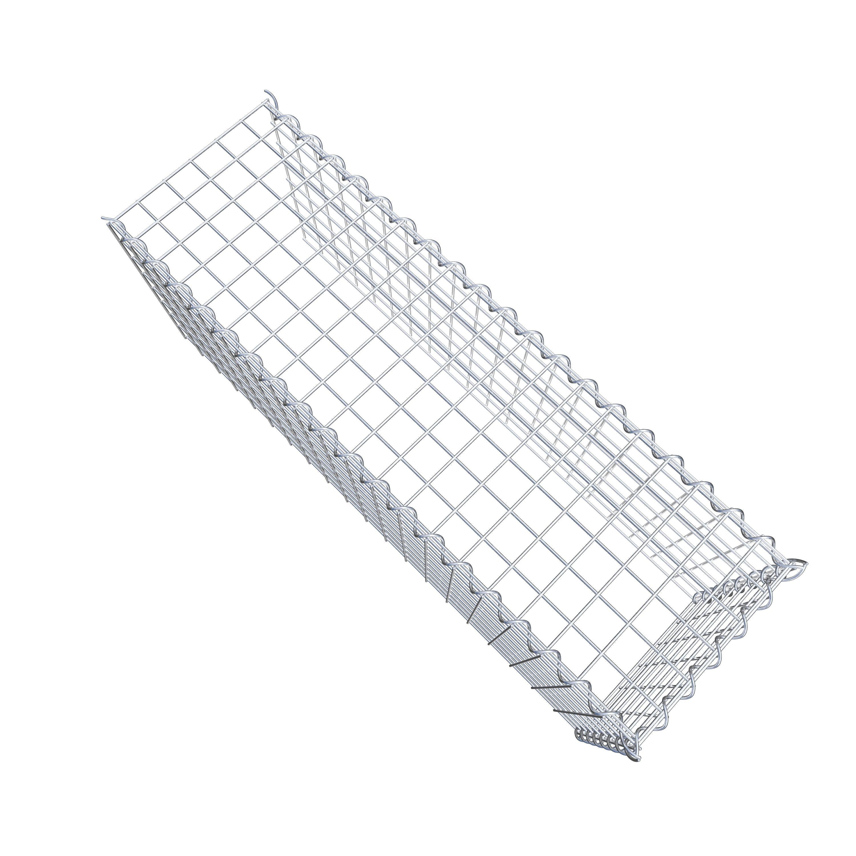 Gabion sur toile type 4 100 cm x 40 cm x 30 cm (L x H x P), maille 5 cm x 5 cm, spirale