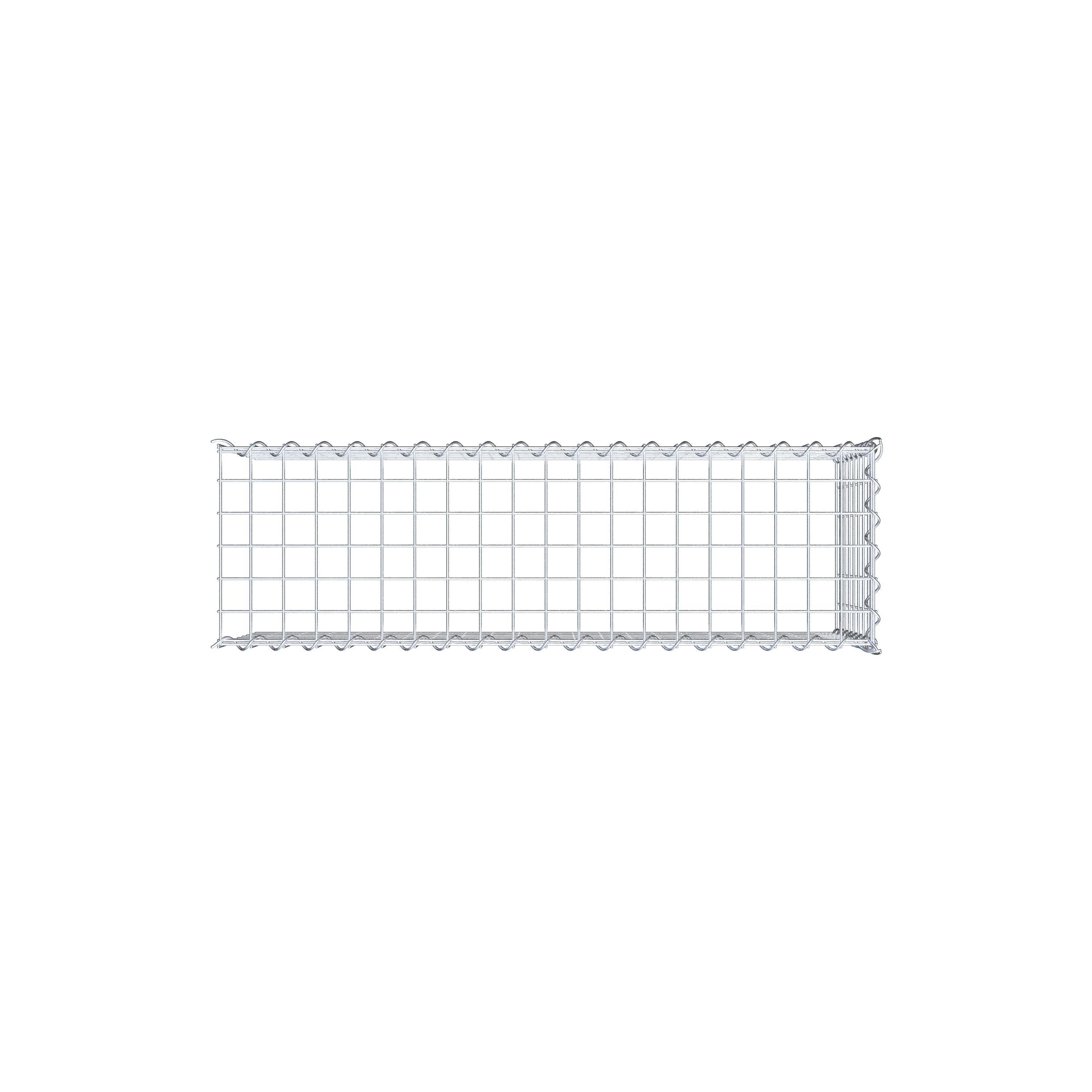 Gabion sur toile type 4 100 cm x 40 cm x 30 cm (L x H x P), maille 5 cm x 5 cm, spirale