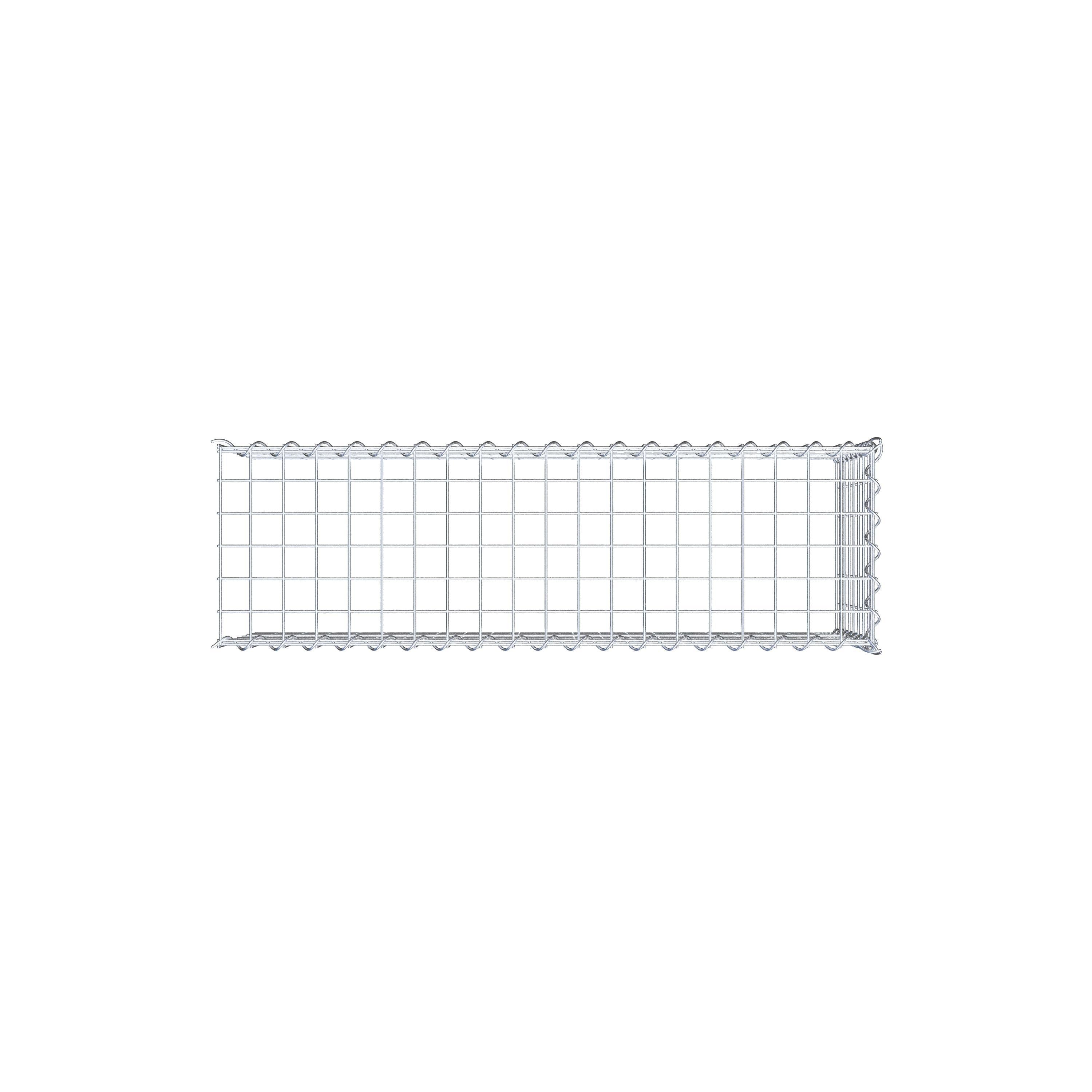 Gabion rapporté type 4 100 cm x 40 cm x 30 cm (L x H x P), mailles 5 cm x 5 cm, spirale