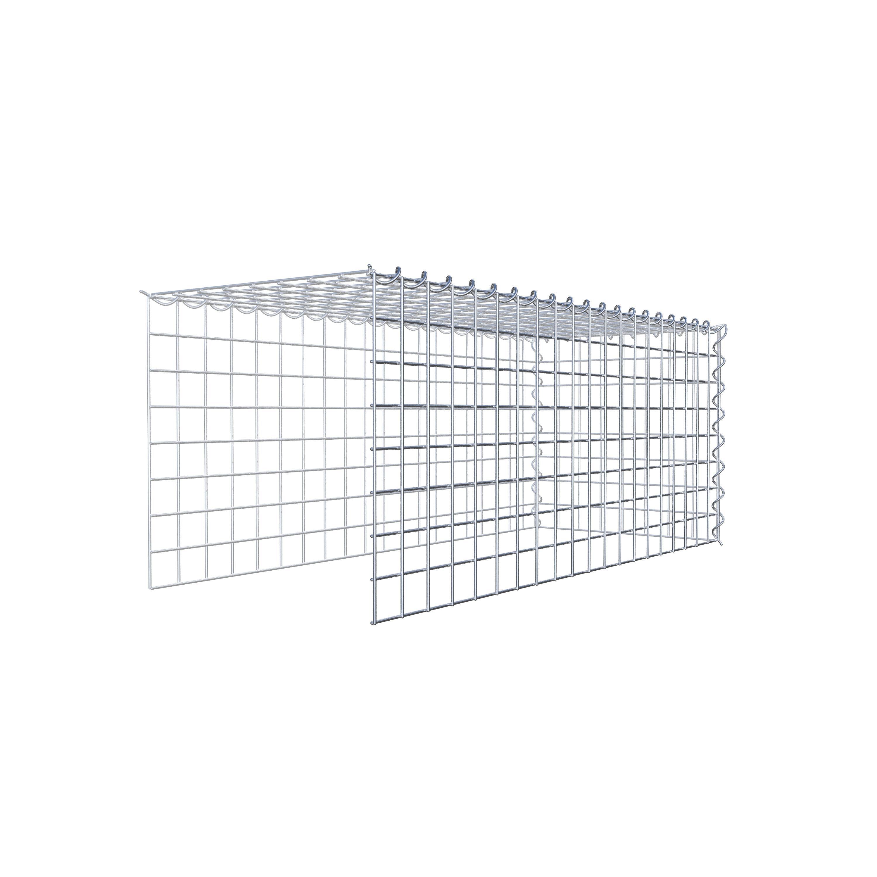 Gabion sur toile type 4 100 cm x 40 cm x 40 cm (L x H x P), maille 5 cm x 5 cm, spirale