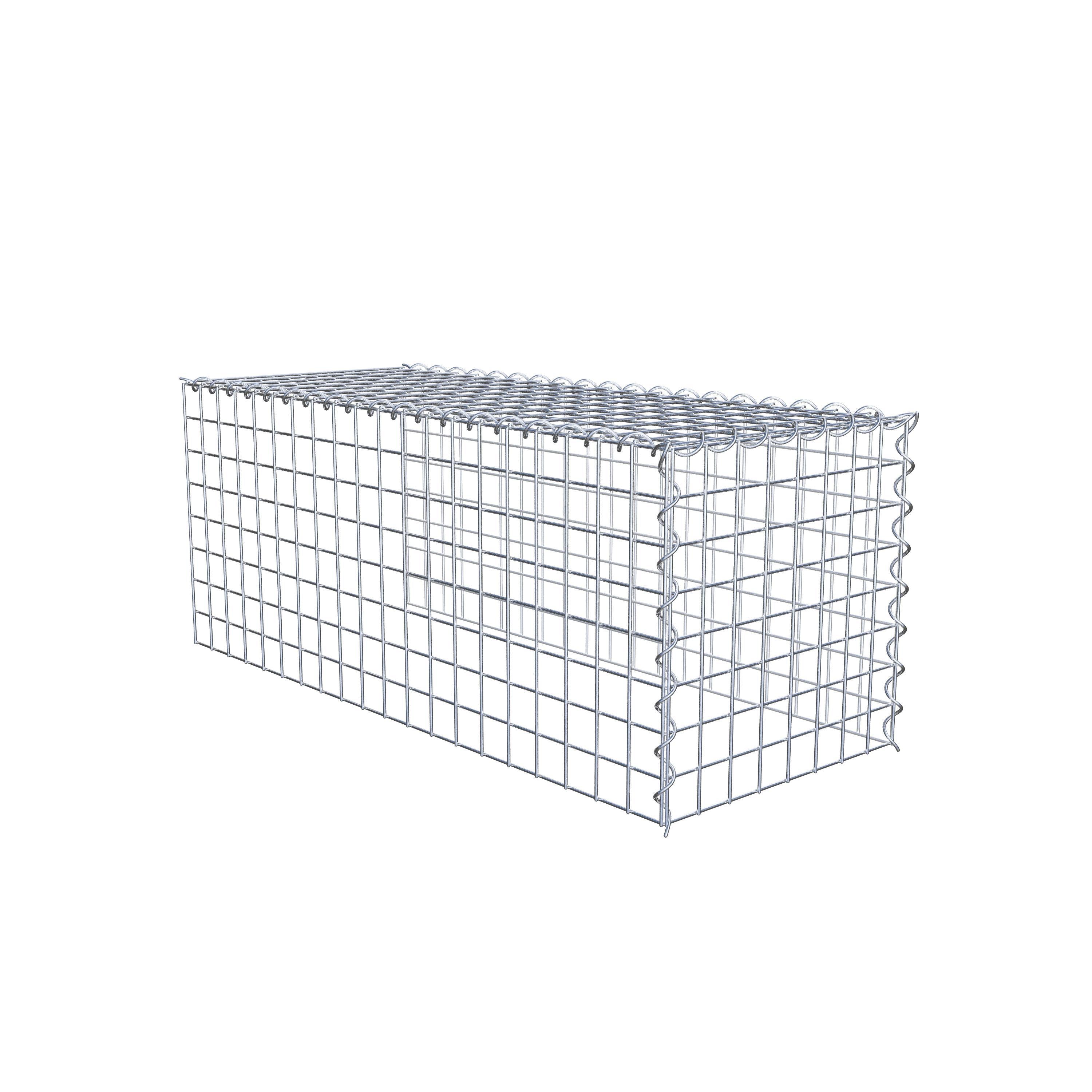 Gabion sur toile type 4 100 cm x 40 cm x 40 cm (L x H x P), maille 5 cm x 5 cm, spirale